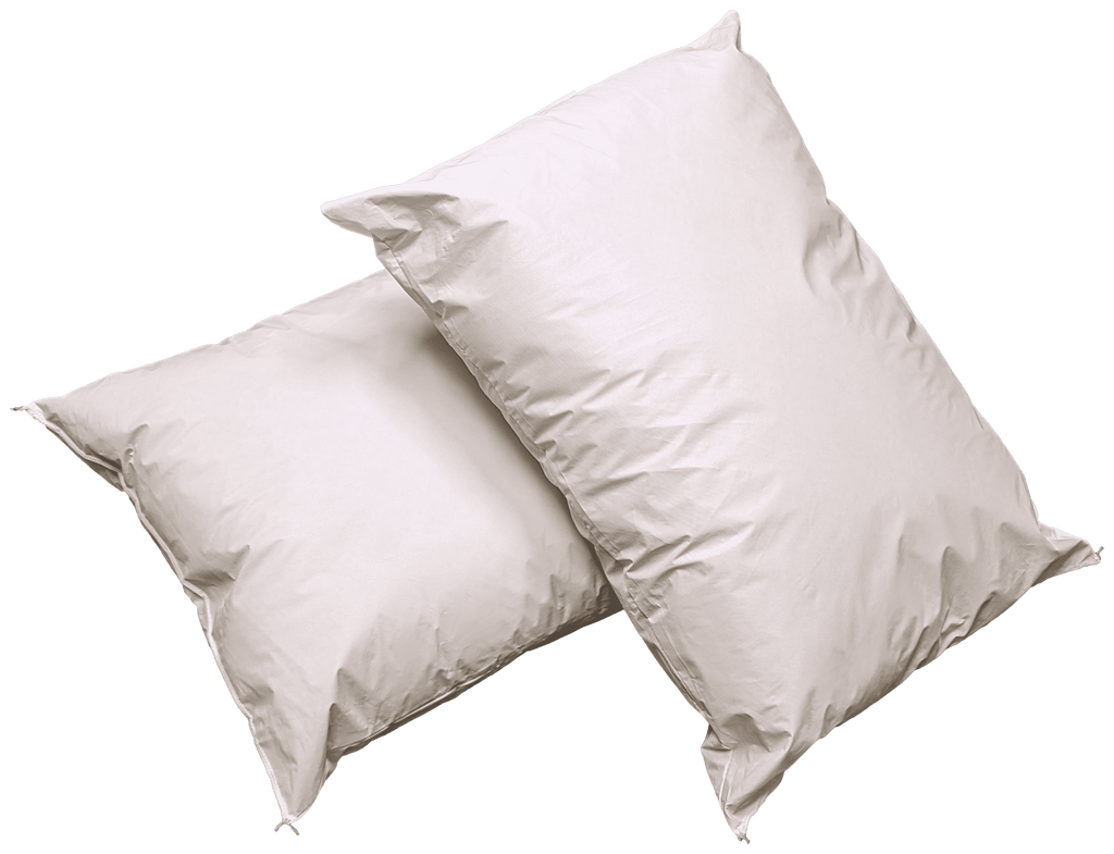 Orthopedic Support 2 Pack MediCheck White Vinyl Covered Bed Pillows 20 in x 26 in - Wipeable Easy Clean - Soft Low Profile Non-Fluffy Su... - Ergonomic Memory Foam Pillow for Neck Pain Support - Default Title