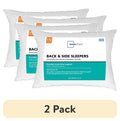 Ergonomic Memory Foam (2 pack) Back & Side Sleeper Bed Pillow, Standard/Queen - Extra Firm Support (4 Pack) - Hotel Quality Plush Sleeping Pillows - Default Title
