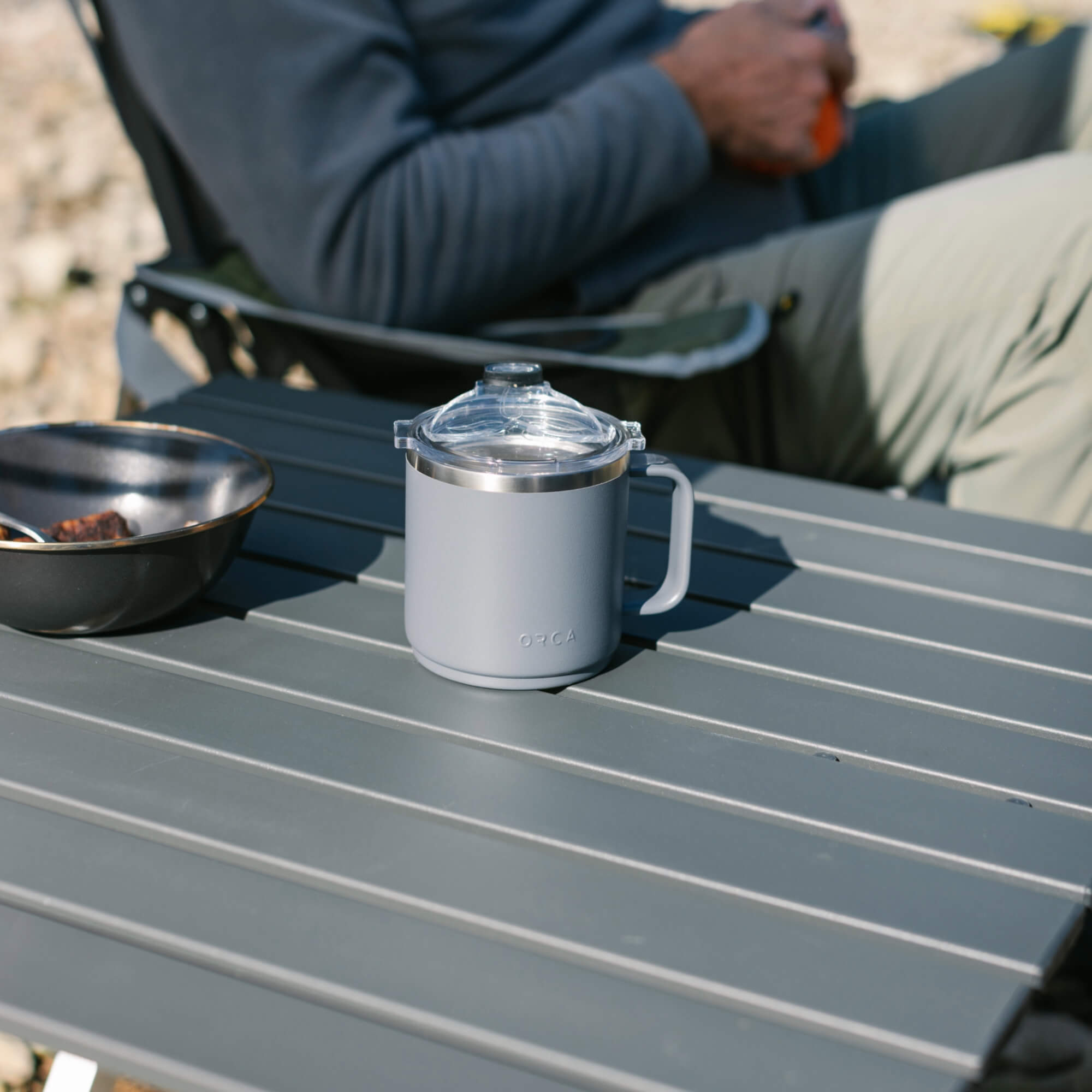 Portable Staging Compact Camp Table 25 - Choice 214 - Portable Camping Table with Heat-Resistant Countertop Detail