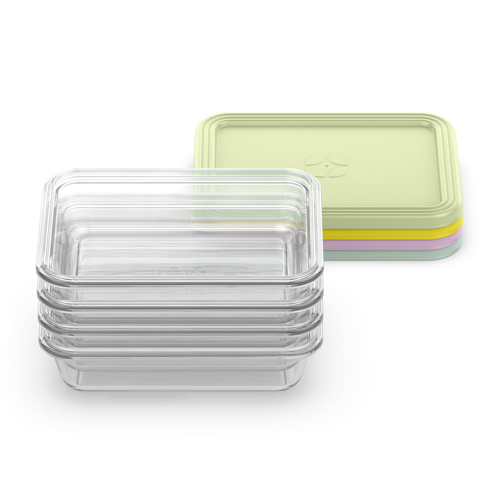 Playful Geometric Everyday 4.5 Cup Glass Meal Prep Set - Fun Food Fidget Cookie Squishable Toy Detail