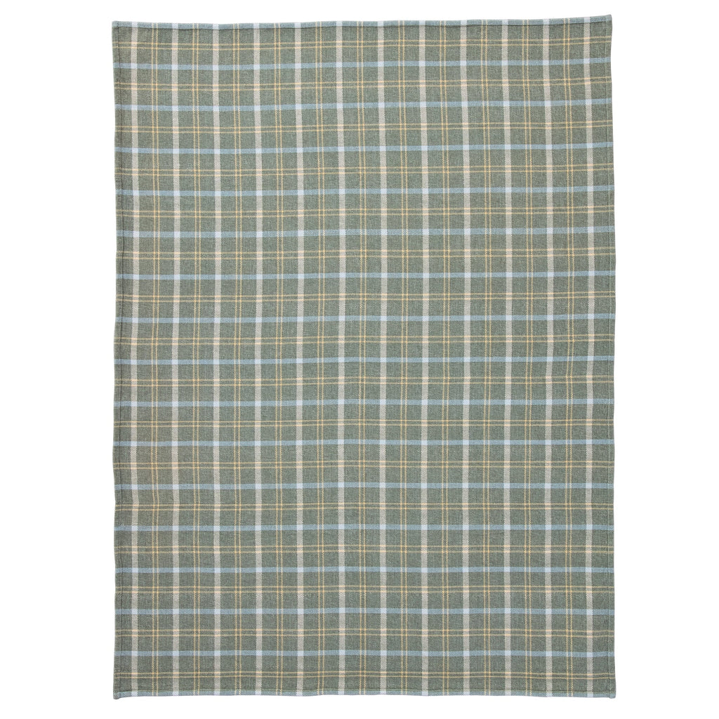 Decorative Knitted Woven Chenille Plaid Throw Blanket, Green River , 50x72 Inches - Lightweight Plush Warm Blanket for All Seasons Detail