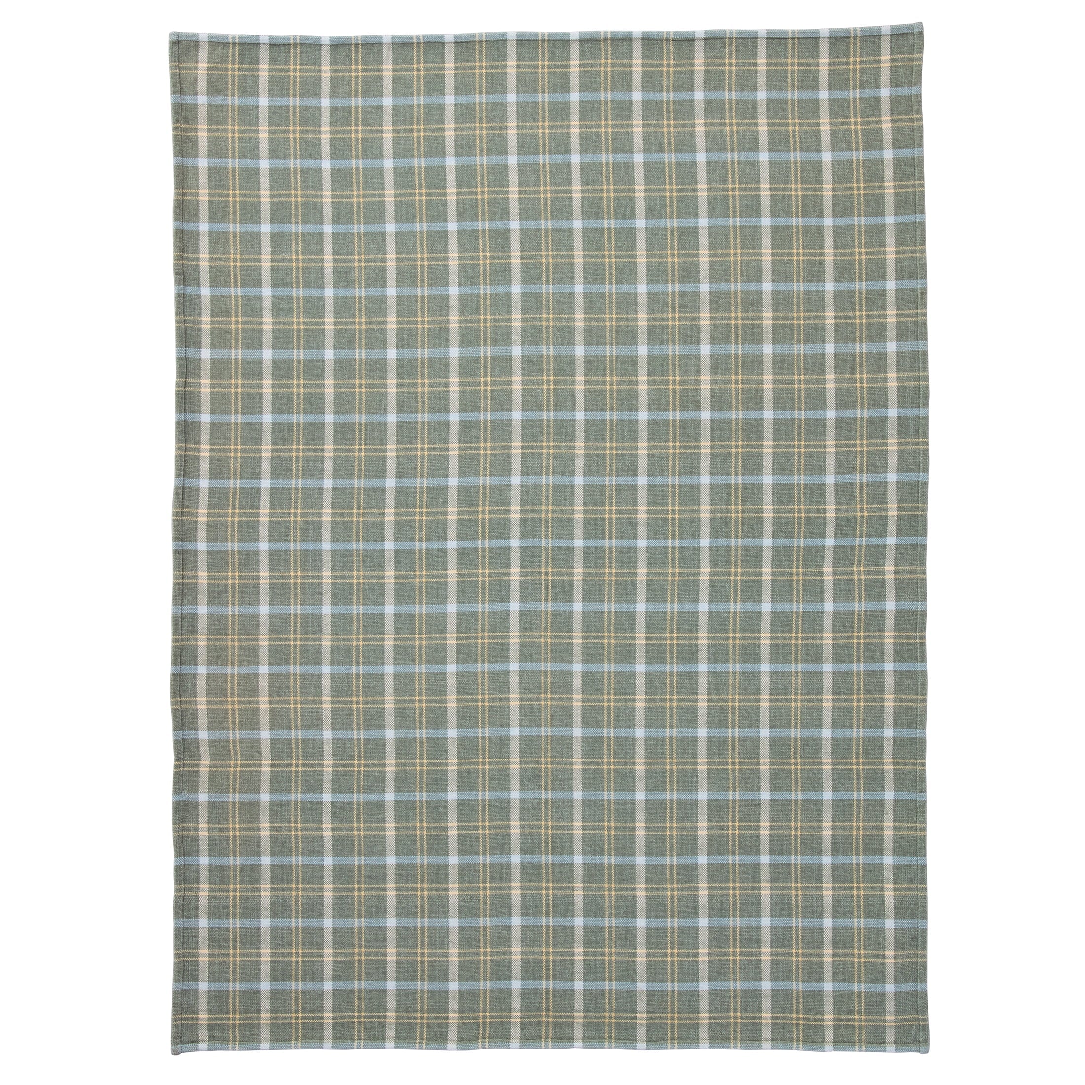 Decorative Knitted Woven Chenille Plaid Throw Blanket, Green River , 50x72 Inches - Lightweight Plush Warm Blanket for All Seasons Detail