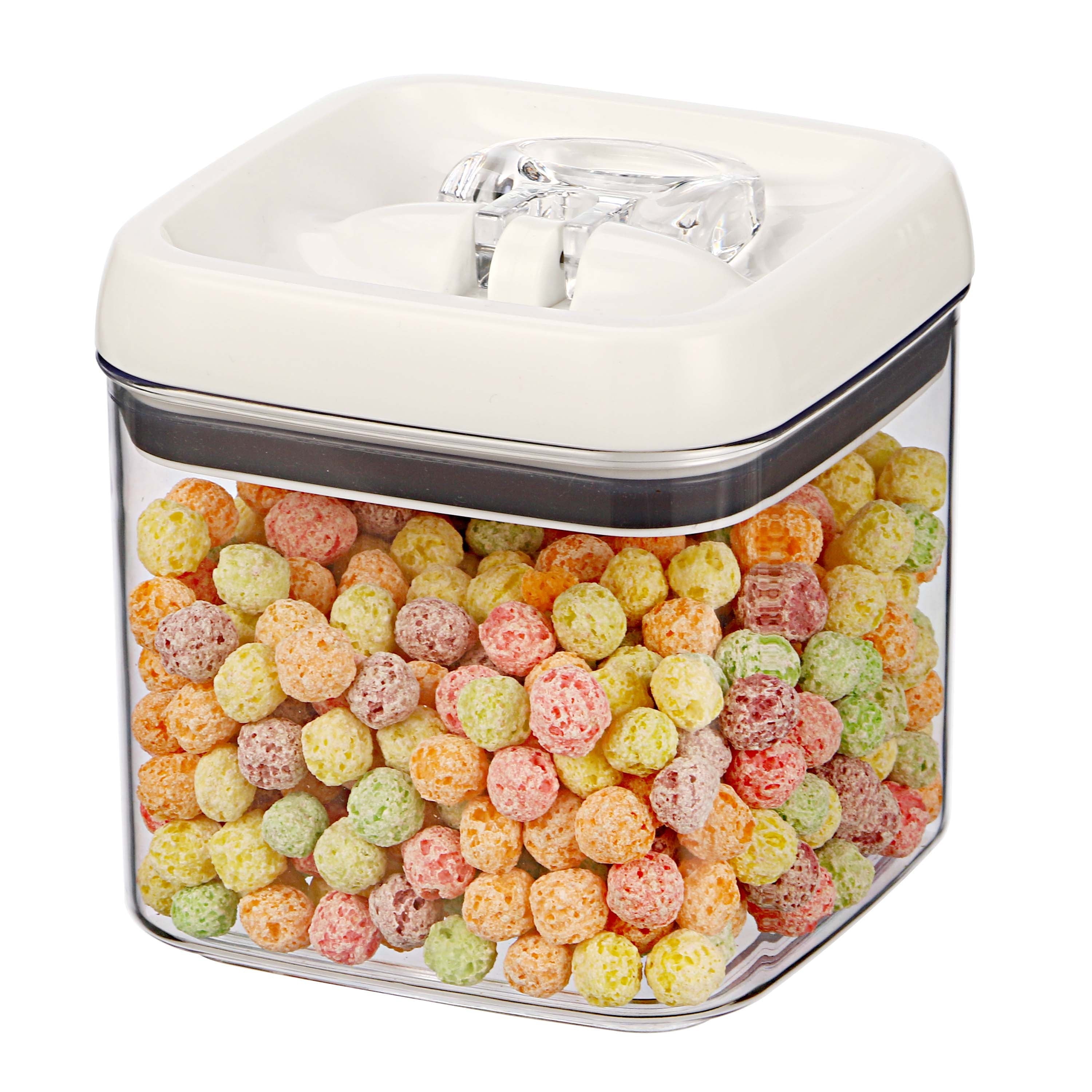 Playful Geometric (2 pack) Canister - 4.5 Cup Square Food Storage Container, Designed to Help with Pantry Organization and F - Fun Food Fidget Cookie Squishable Toy Detail