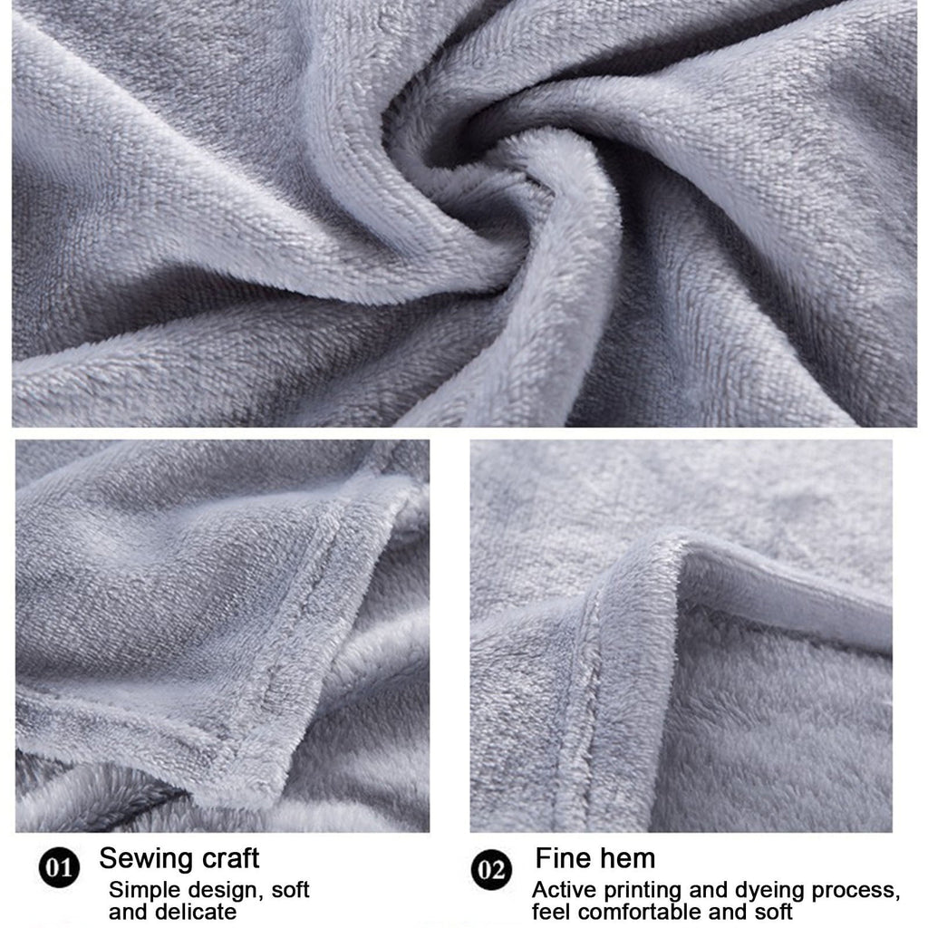 Reversible Sherpa Under $5 Flannel Blanket 27.56X39.37 Inches Blanket Soft Cozy Throw Blanket for Couch, Bed, Household Blanket for All... - Lightweight Plush Warm Blanket for All Seasons Detail