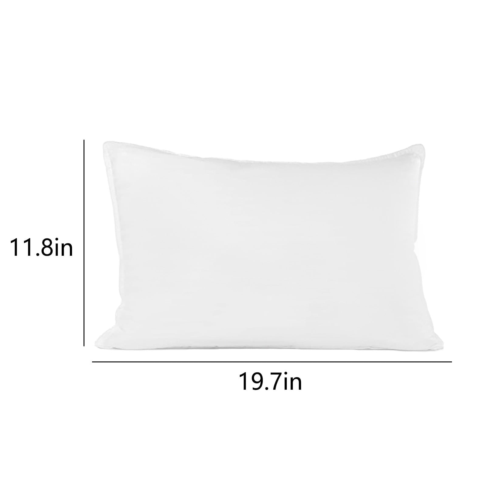 Decorative Plump Pillows Standard Size Set of 2, Bed Pillows for Sleeping, Standard Pillows 2 Pack for Back, Stomach or Side Sleepers,... - Orthopedic Shredded Foam Bed Pillow Set Detail