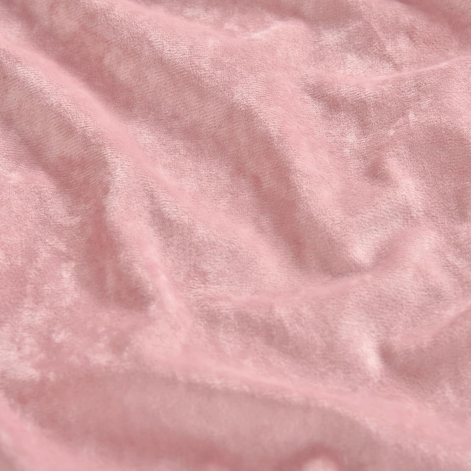 Premium Egyptian Cotton Truly Velvet Fitted Sheet Twin Size, Luxury Super Soft Flannel Bottom Sheet with 15" Deep Pocket for Winter, Pink - Luxury Bed Sheet Set with Deep Pockets Detail