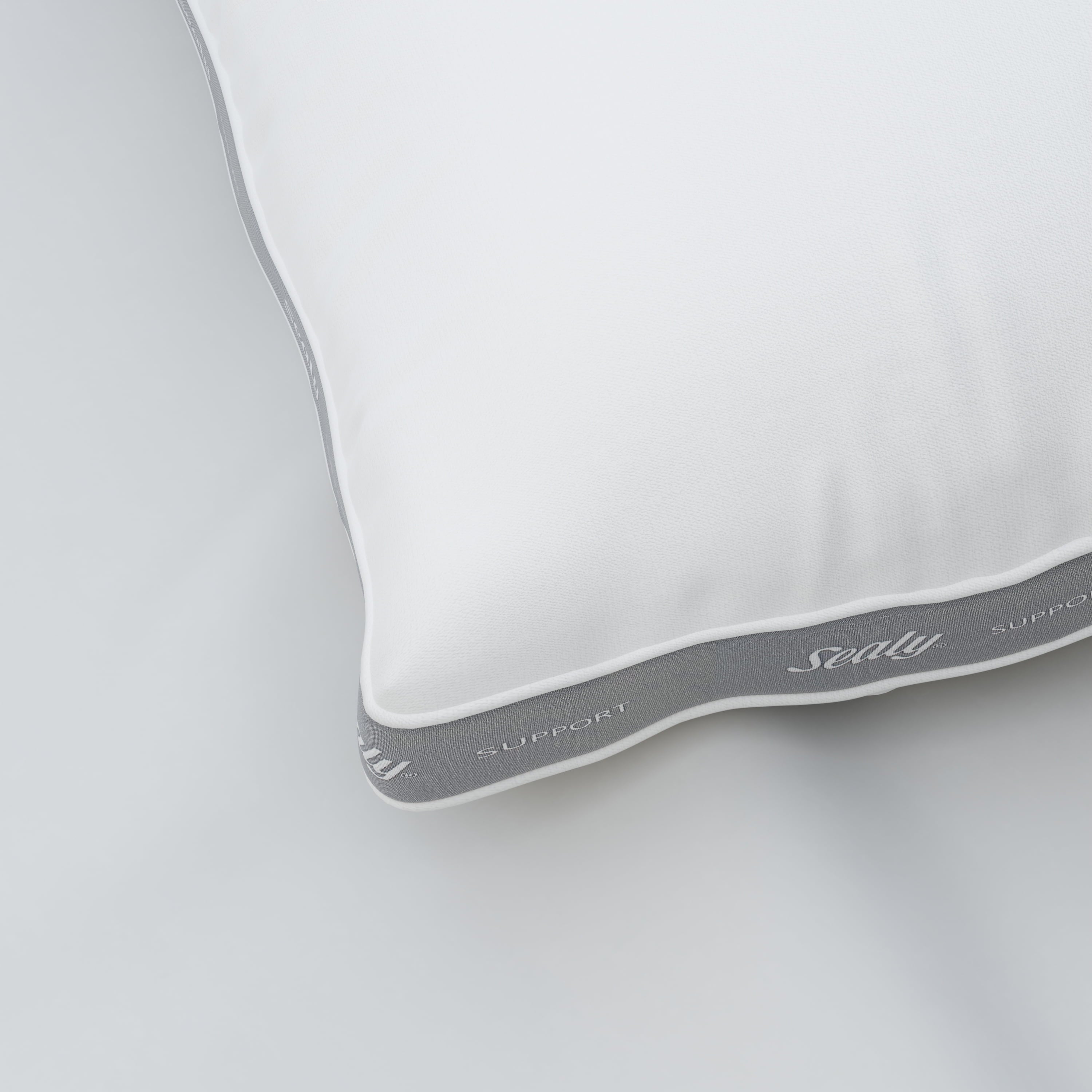 Fluffy Shredded Extra Firm Support Foam Core Pillow 2pk, King - Hotel Quality Plush Sleeping Pillows Detail