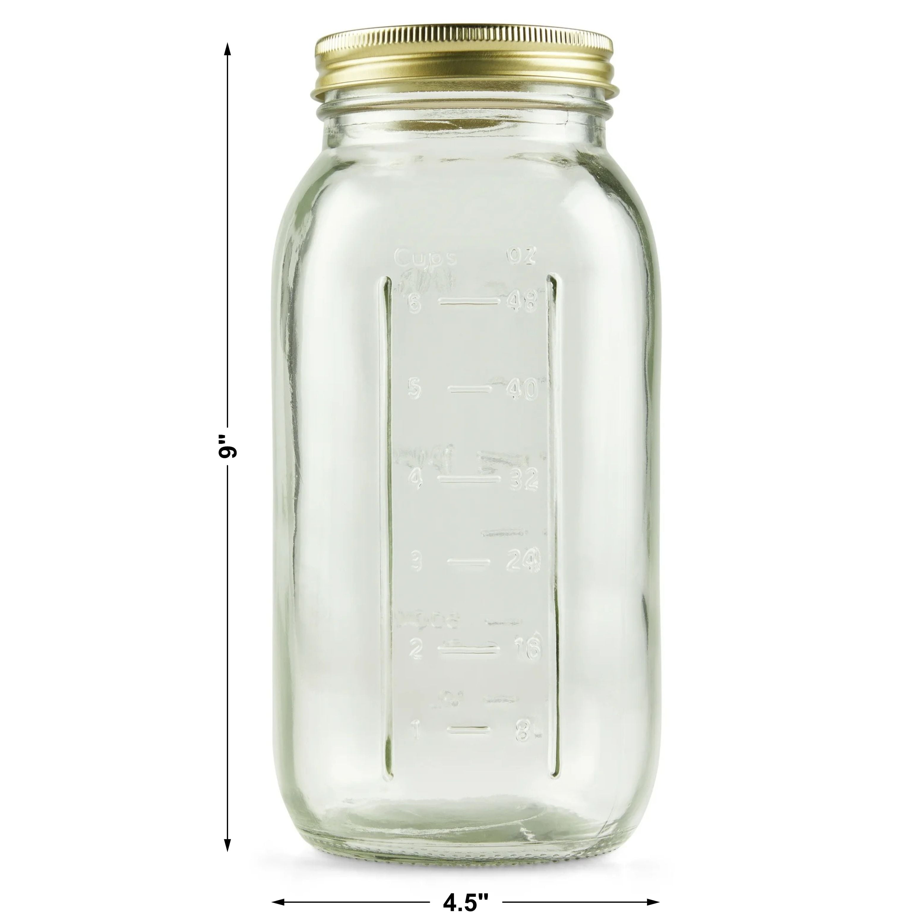 Sweet Treat Shaped 64 oz Mason Jars, Wide Mouth Half Gallon Canning Jars with Lids and Rings, 6-Pack Extra Large Glass Jars for Home Can... - Deliciously Soft Cupcake Sensory Glob Detail
