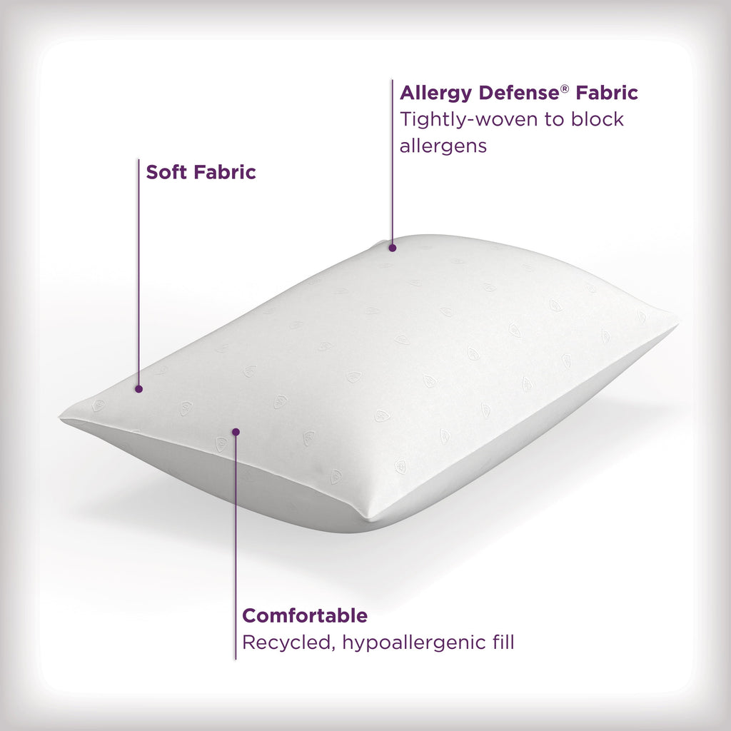Hotel Collection Bed Pillows, Standard/Queen (2 Count) - Orthopedic Shredded Foam Bed Pillow Set Detail