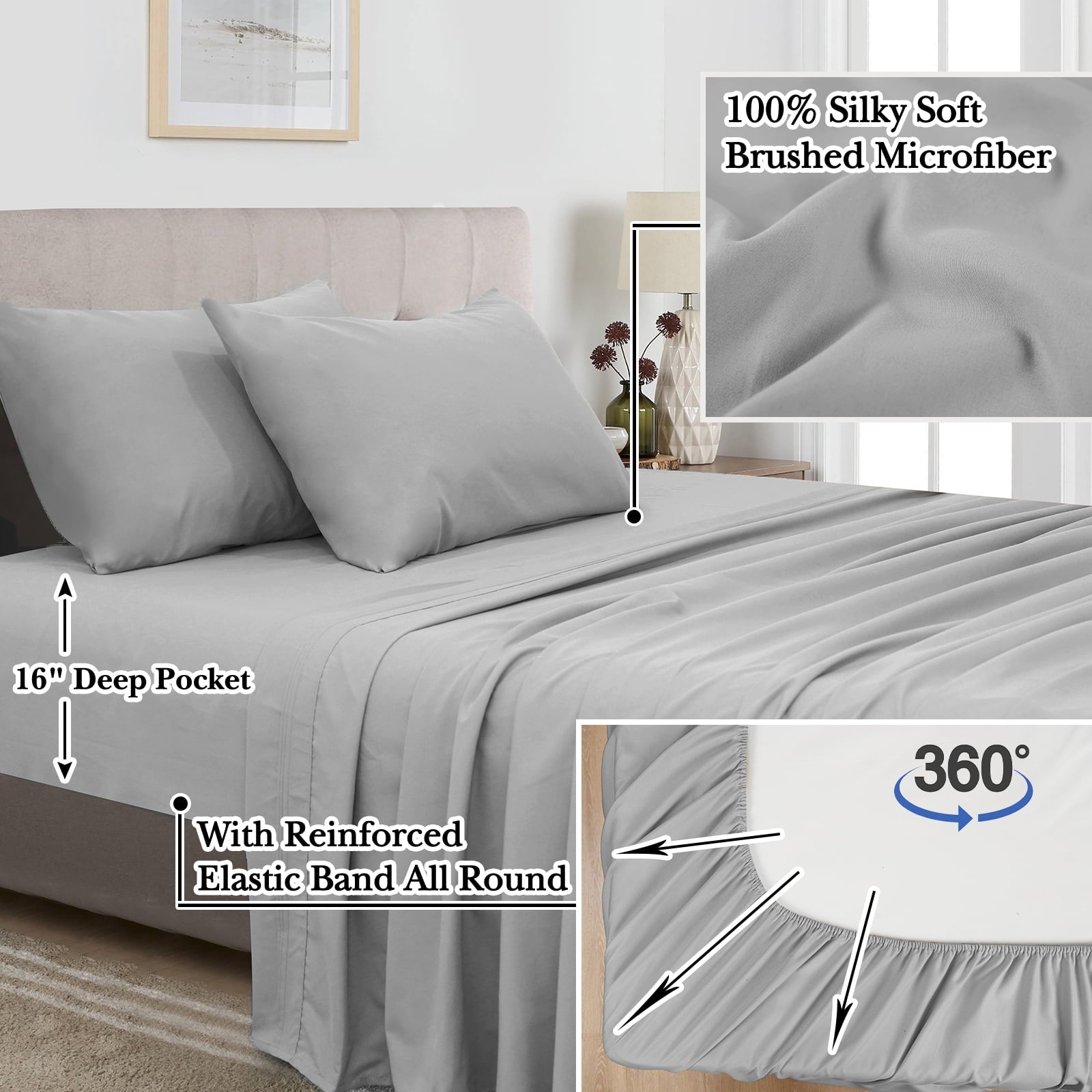 Luxurious Quilted 7 Pieces Printed King Comforter Set, Lightweight Reversible Botanical Bedding Set Include Comforter, Pillow Shams, Fl... - Hypoallergenic Ultra-Fluffy Quilt for Winter Detail