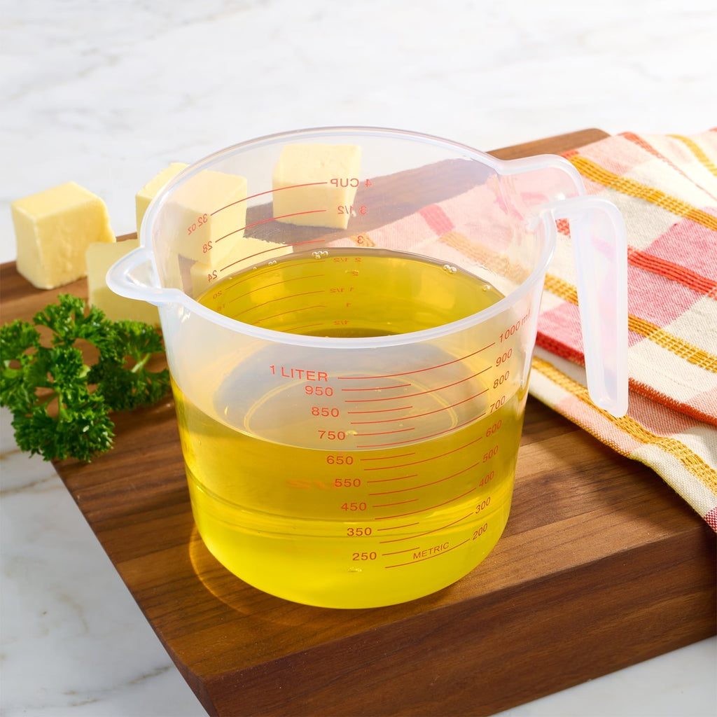 Premium Kitchen (12 pack) 4 Cup PP Plastic Measuring Cup, 32 oz, Clear - Innovative Kitchen Helper for Modern Cooking Detail