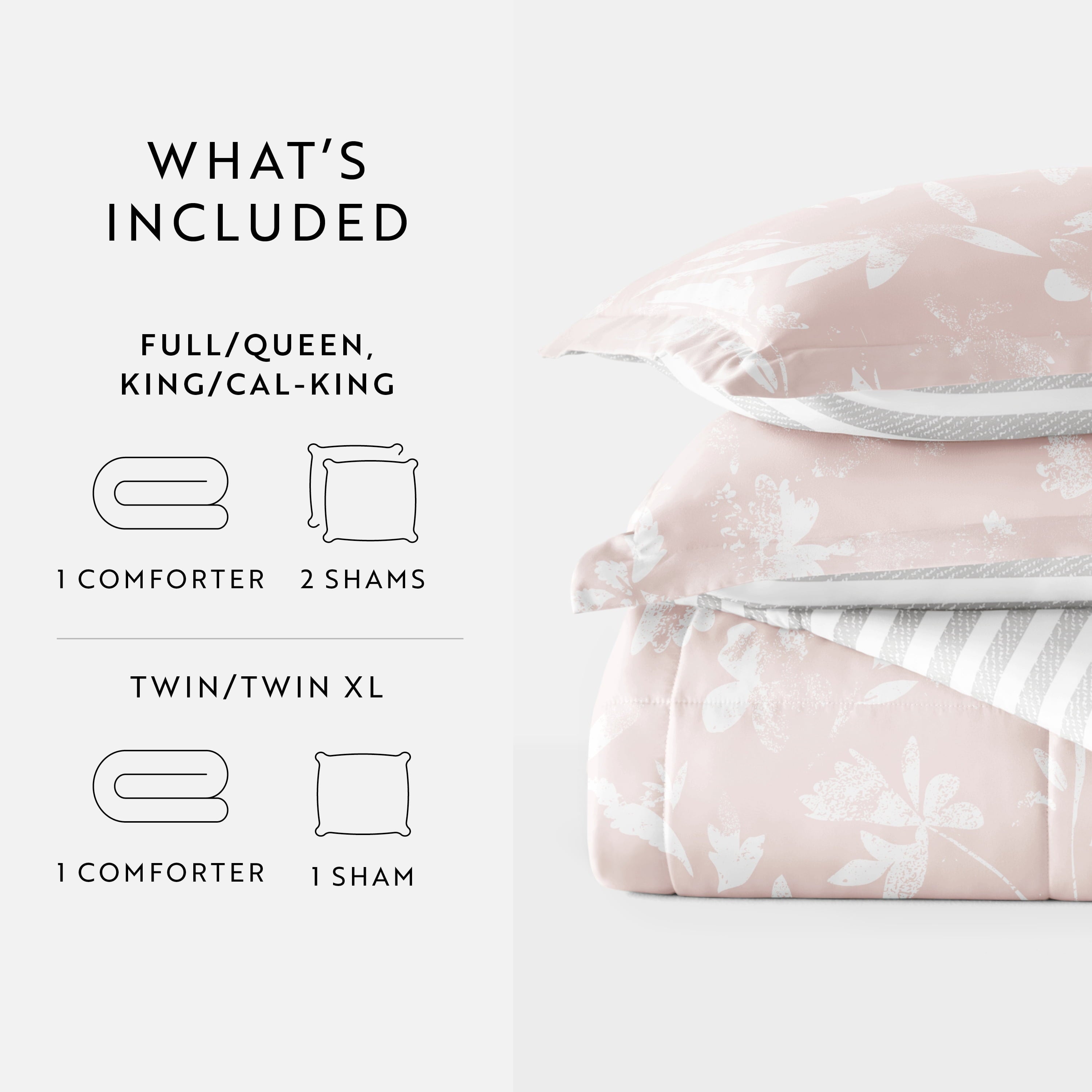 Luxurious Quilted All Season Ultra Soft Comforter Set Lightweight Bedding in Pressed Flowers for Full/Queen Size - Luxurious Quilted Duvet Cover Set Detail