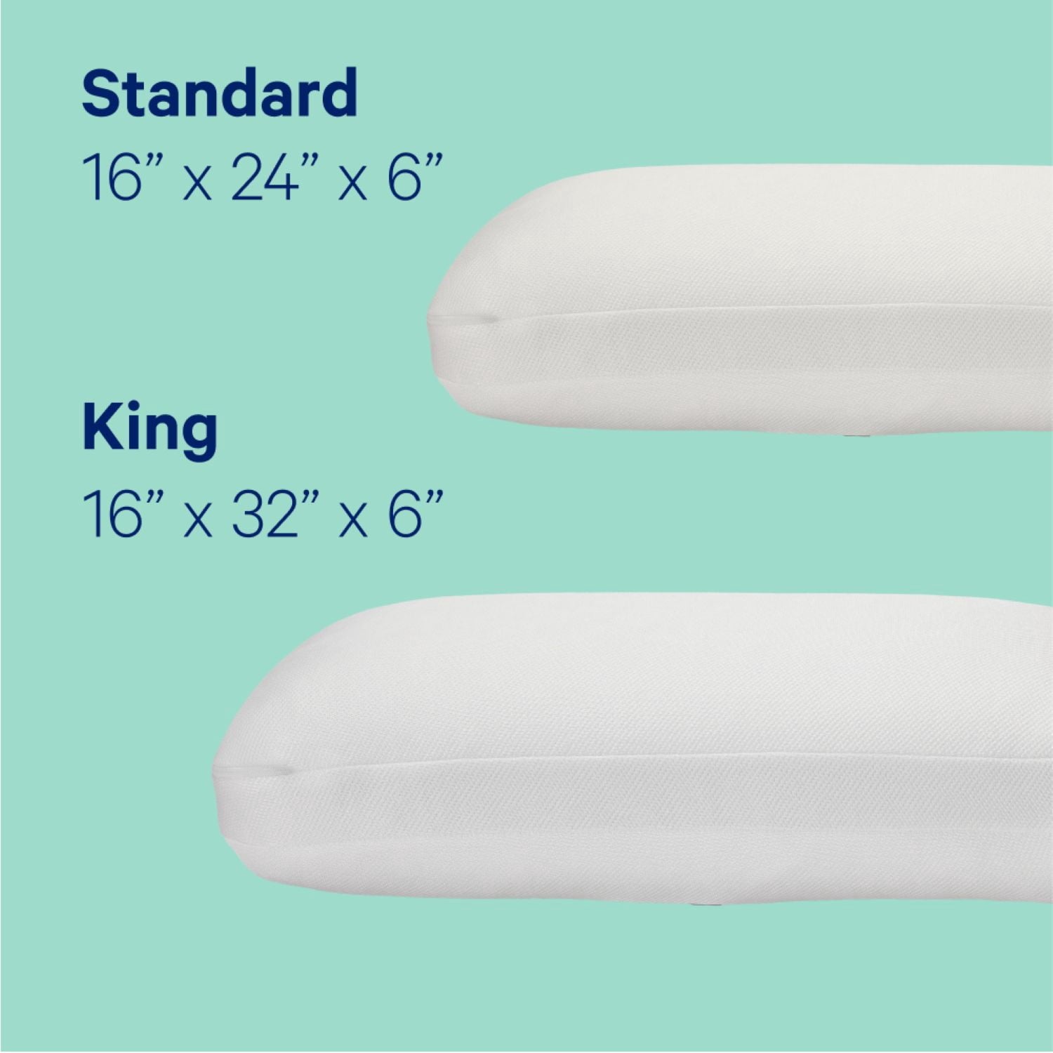 Ergonomic Memory Foam Essential Cooling Hybrid Pillow, Standard - Orthopedic Shredded Foam Bed Pillow Set Detail