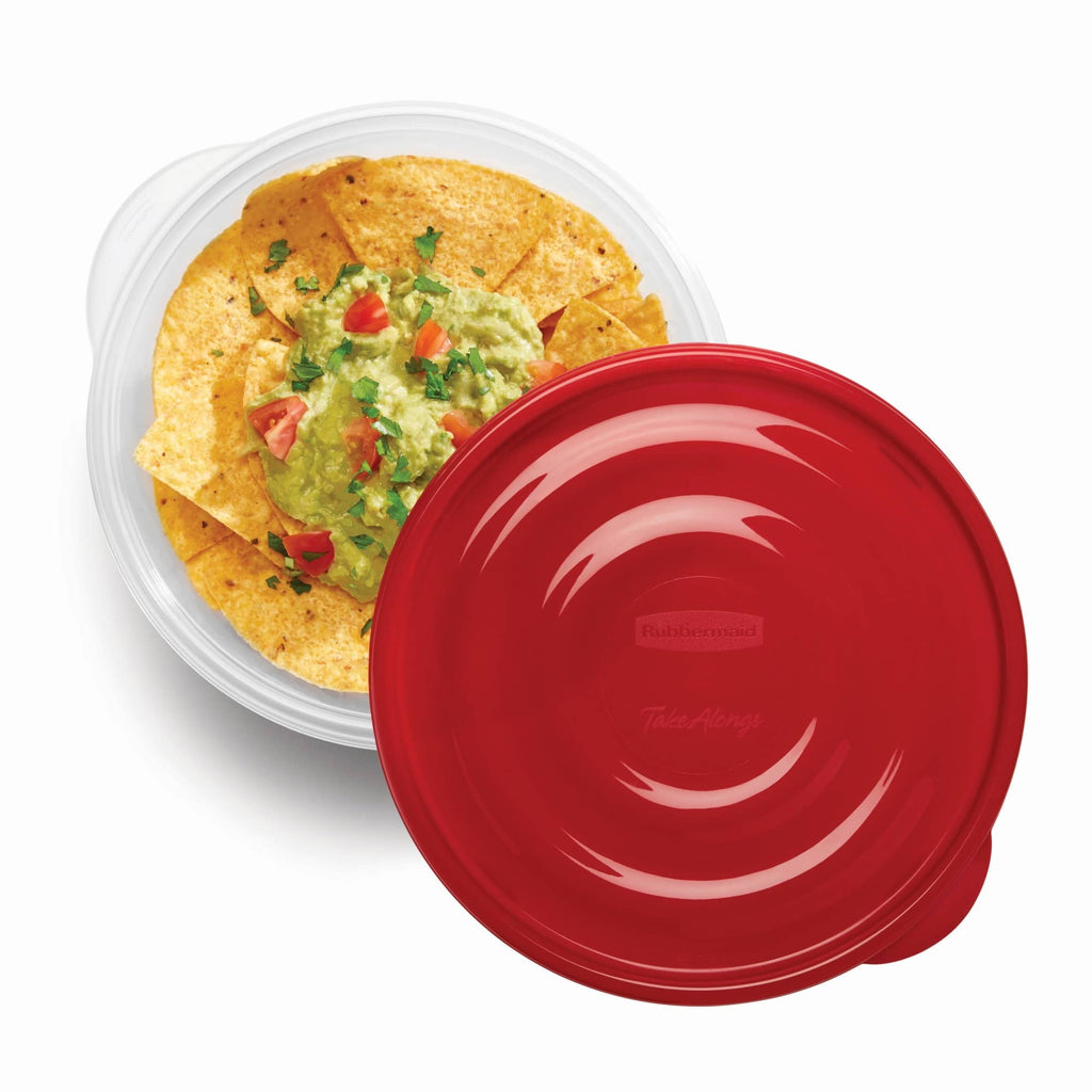 Deliciously Squishy 6.2-cup Round Food Storage Containers, Ruby Red, 3 pack - Fun Food Fidget Cookie Squishable Toy Detail