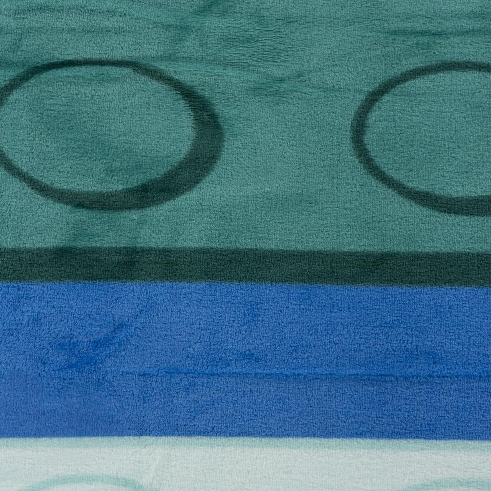 Super Soft Flannel Master Builder Kids Blue Silk Touch Throw Blanket 62" x 90" Ultra-Soft and Cozy - Super Soft Reversible Sherpa Flannel Blanket Detail