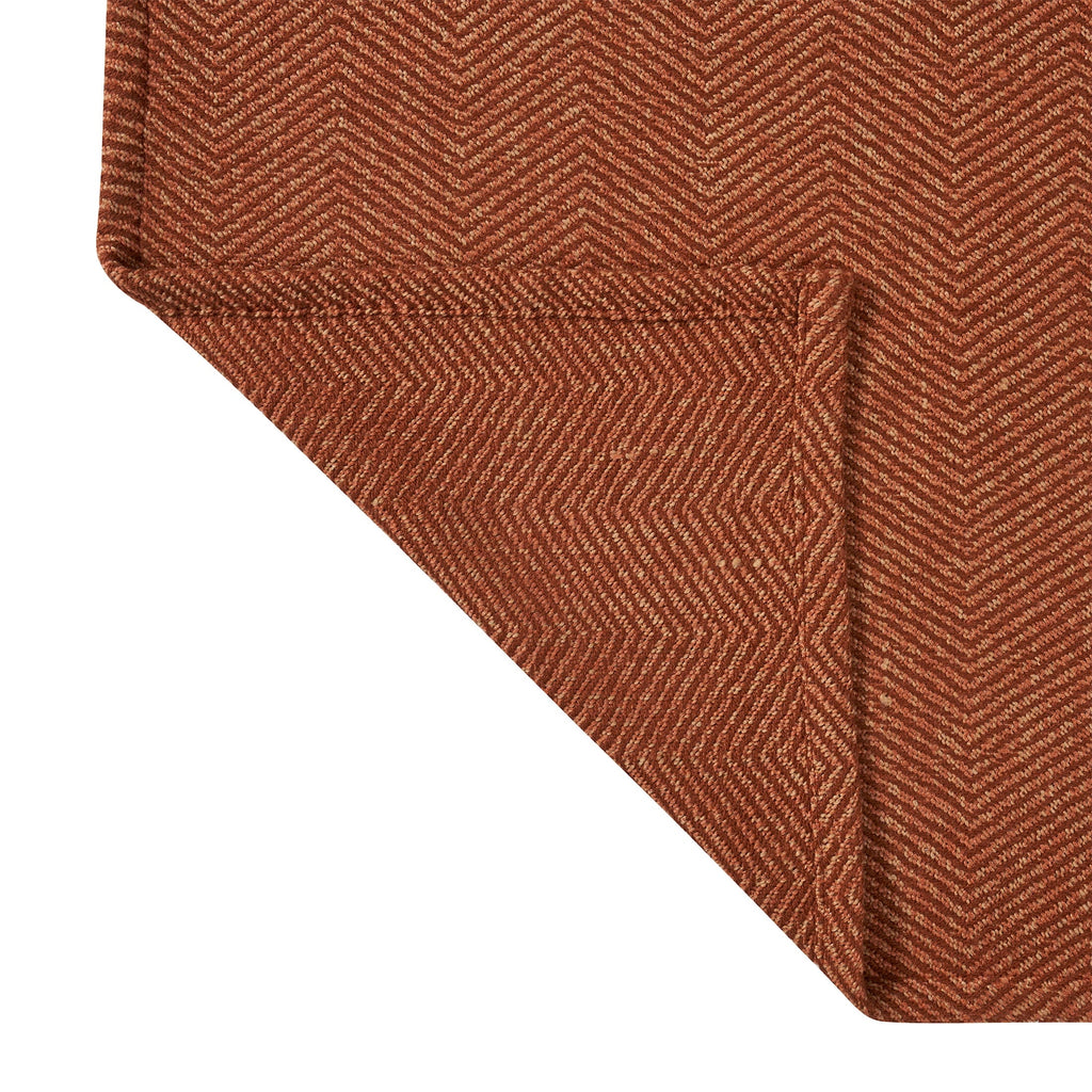 Lightweight Warm Beautiful Rust Woven Herringbone Throw , 50" x 60" - Lightweight Plush Warm Blanket for All Seasons Detail