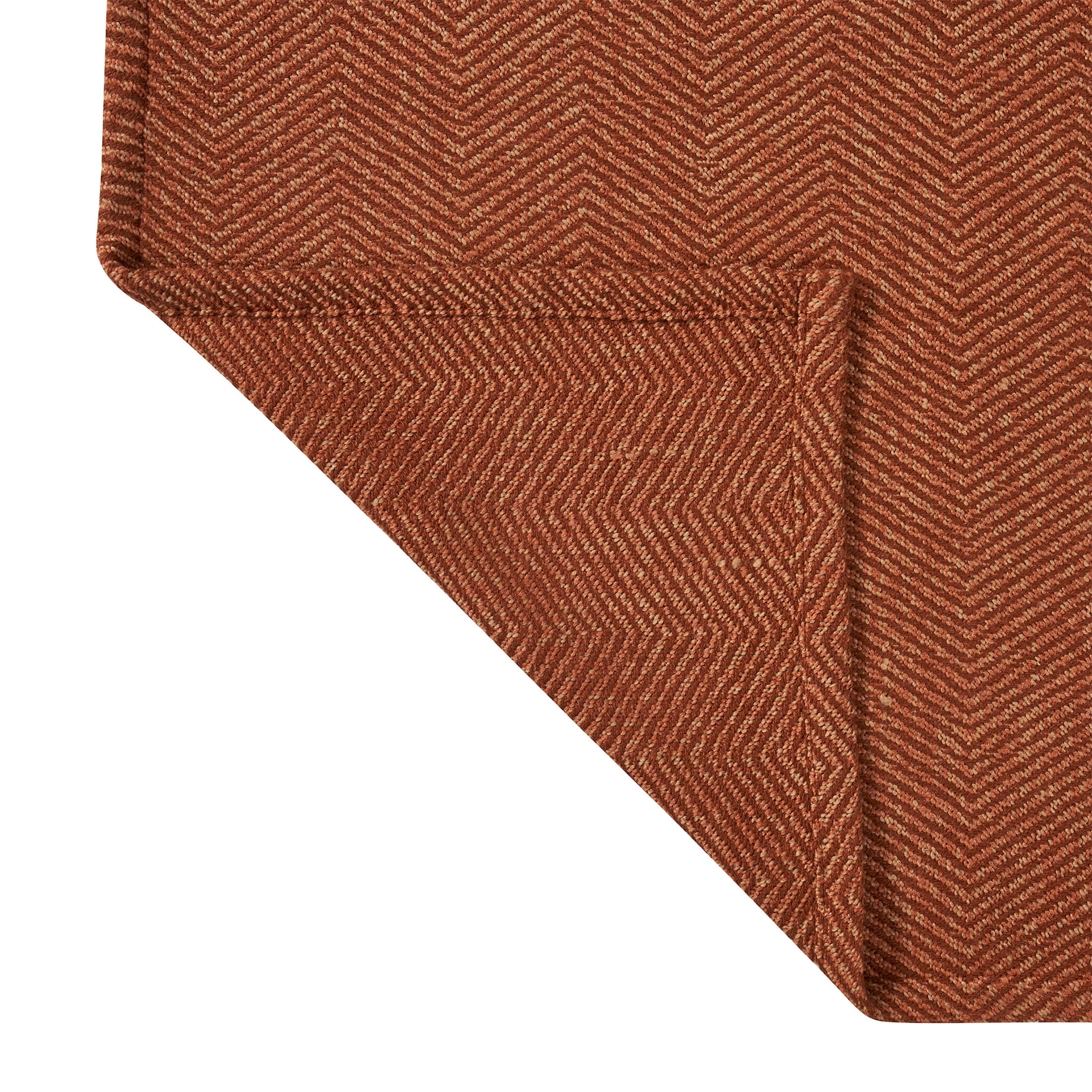 Lightweight Warm Beautiful Rust Woven Herringbone Throw , 50" x 60" - Lightweight Plush Warm Blanket for All Seasons Detail