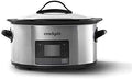 Digital Control Crock-Pot MyTime 6 Quart Programmable Slow Cooker S08D - Stainless Steel Slow Cooker with Locking Lid - Default Title