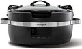 Digital Control Crock-Pot Thermoshield 6 Quart Slow Cooker with Carry Handles S12S - Stainless Steel Slow Cooker with Locking Lid - Default Title