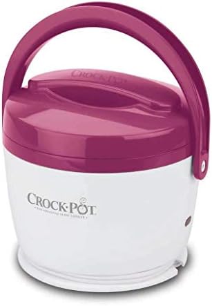Mini Personal Crock-Pot Lunch Crock Portable Food Warmer 20oz – Pink S03U - Leak-Proof Heated Bento Box Lunch Warmer - Pink