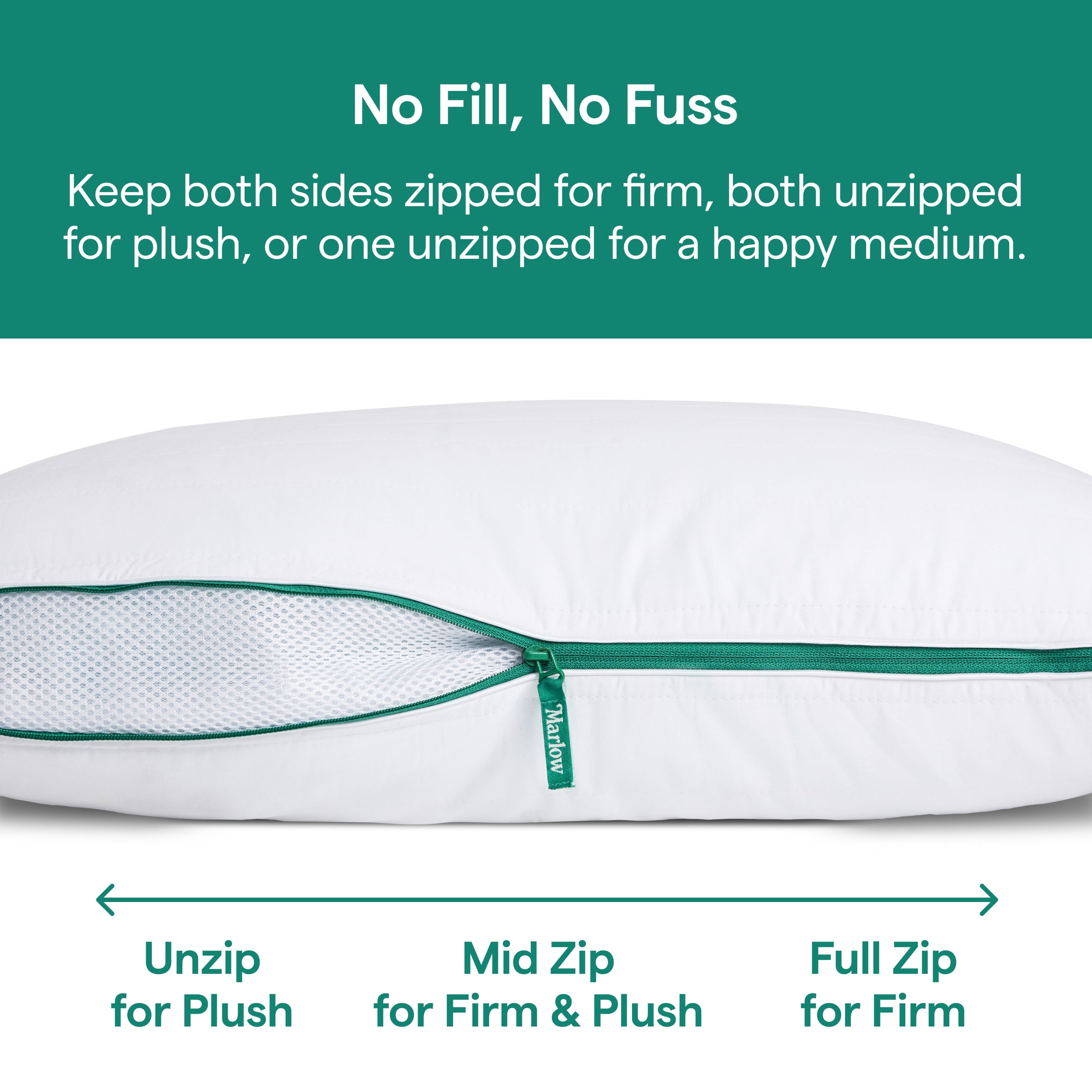 Ergonomic Memory Foam Marlow Adjustable Memory Foam Bed Pillow - Neck and Back Support For Side, Back and Stomach Sleepers - Standard/Queen... - Hotel Quality Plush Sleeping Pillows Detail