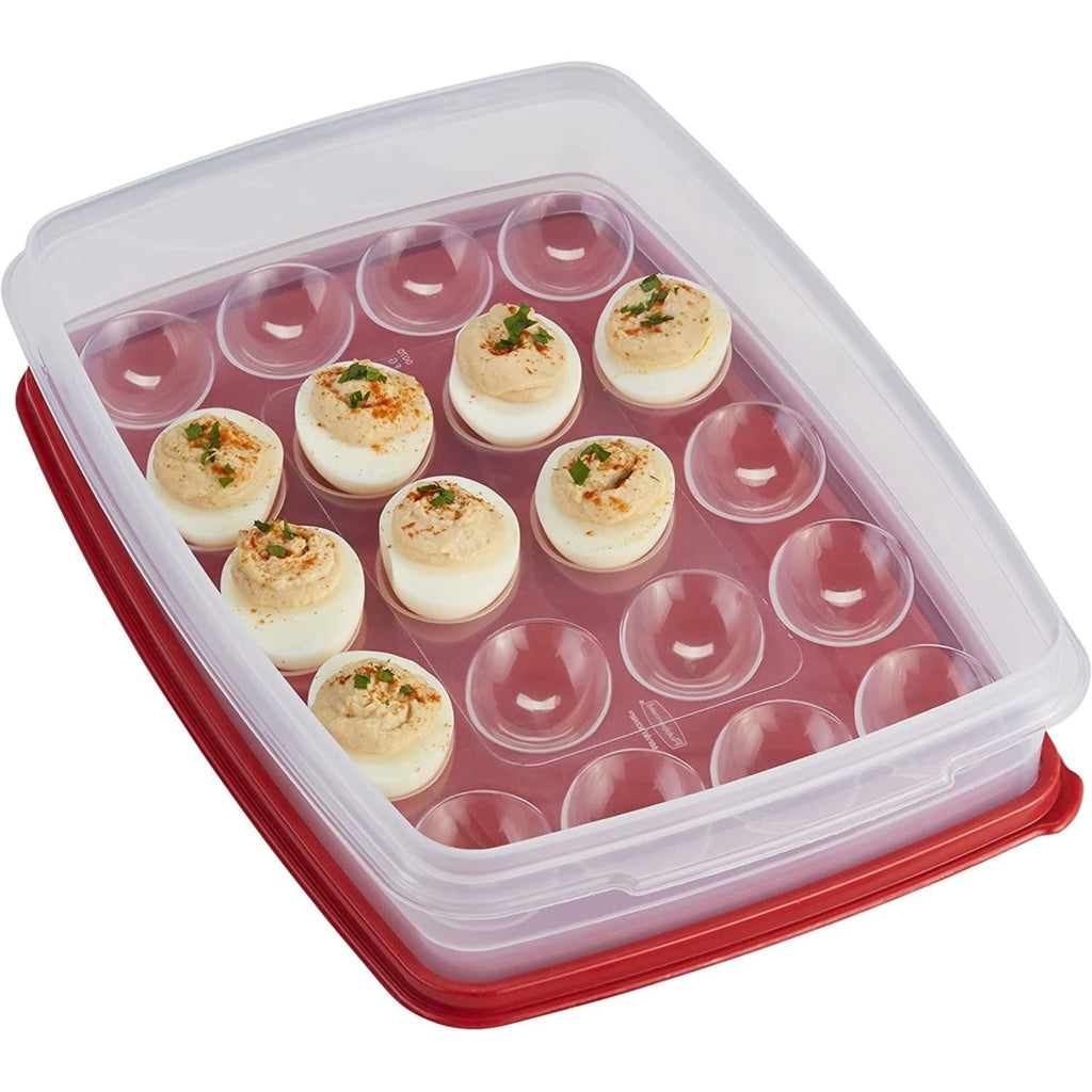 Sweet Treat Shaped Egg Keeper Food Storage Container, Clear/Red, 1 Count - Deliciously Soft Cupcake Sensory Glob Detail