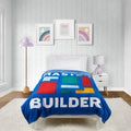 Super Soft Flannel Master Builder Kids Blue Silk Touch Throw Blanket 62" x 90" Ultra-Soft and Cozy - Super Soft Reversible Sherpa Flannel Blanket - Default Title