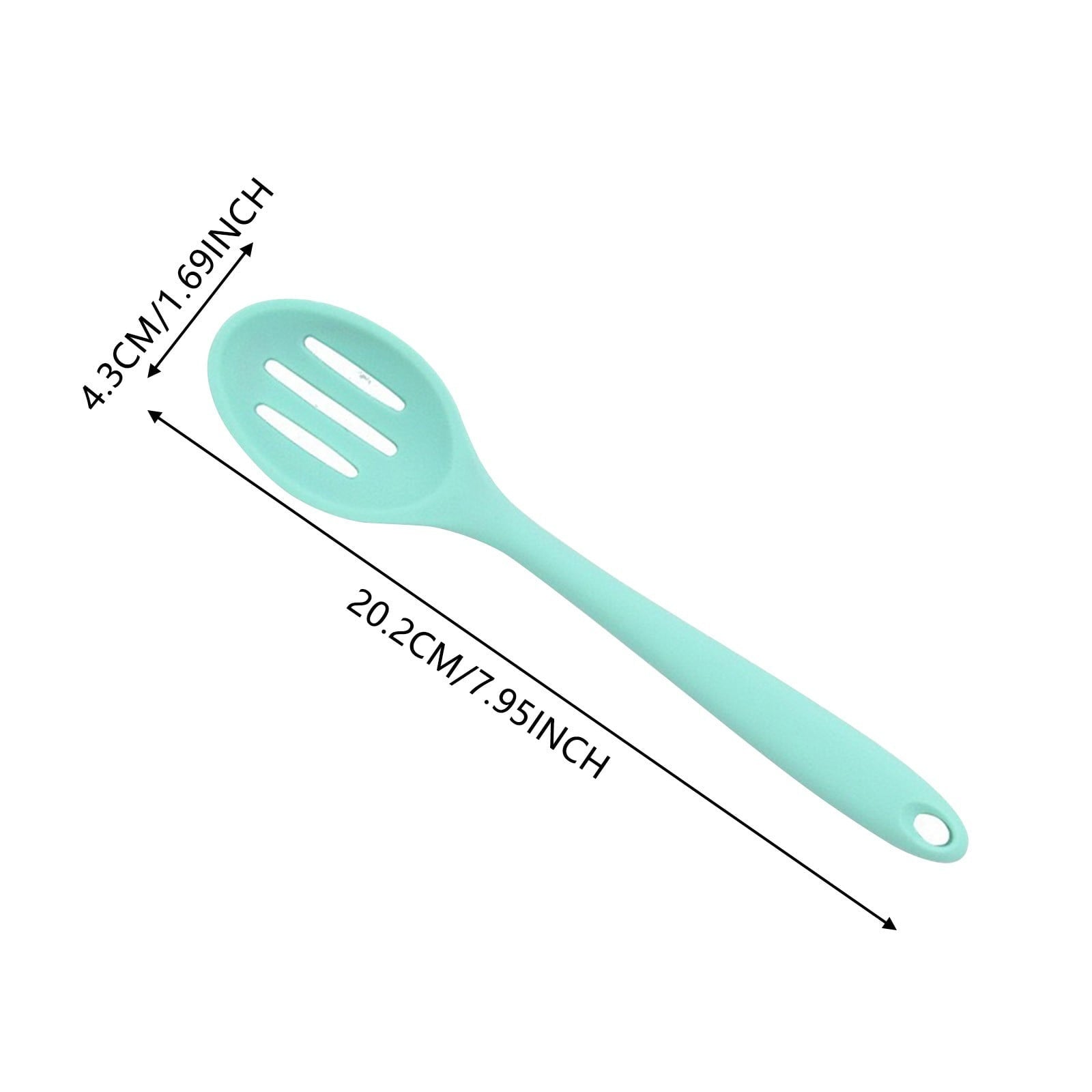 Seamless One-Piece Silicone Slotted Spoon, High Heat Resistant Silicone Cooking Spoon, 2Pcs Nonstick Silicone Mixing Spoon, Durable Kitc... - Heat-Resistant Silicone Cooking Spatula Turner Detail