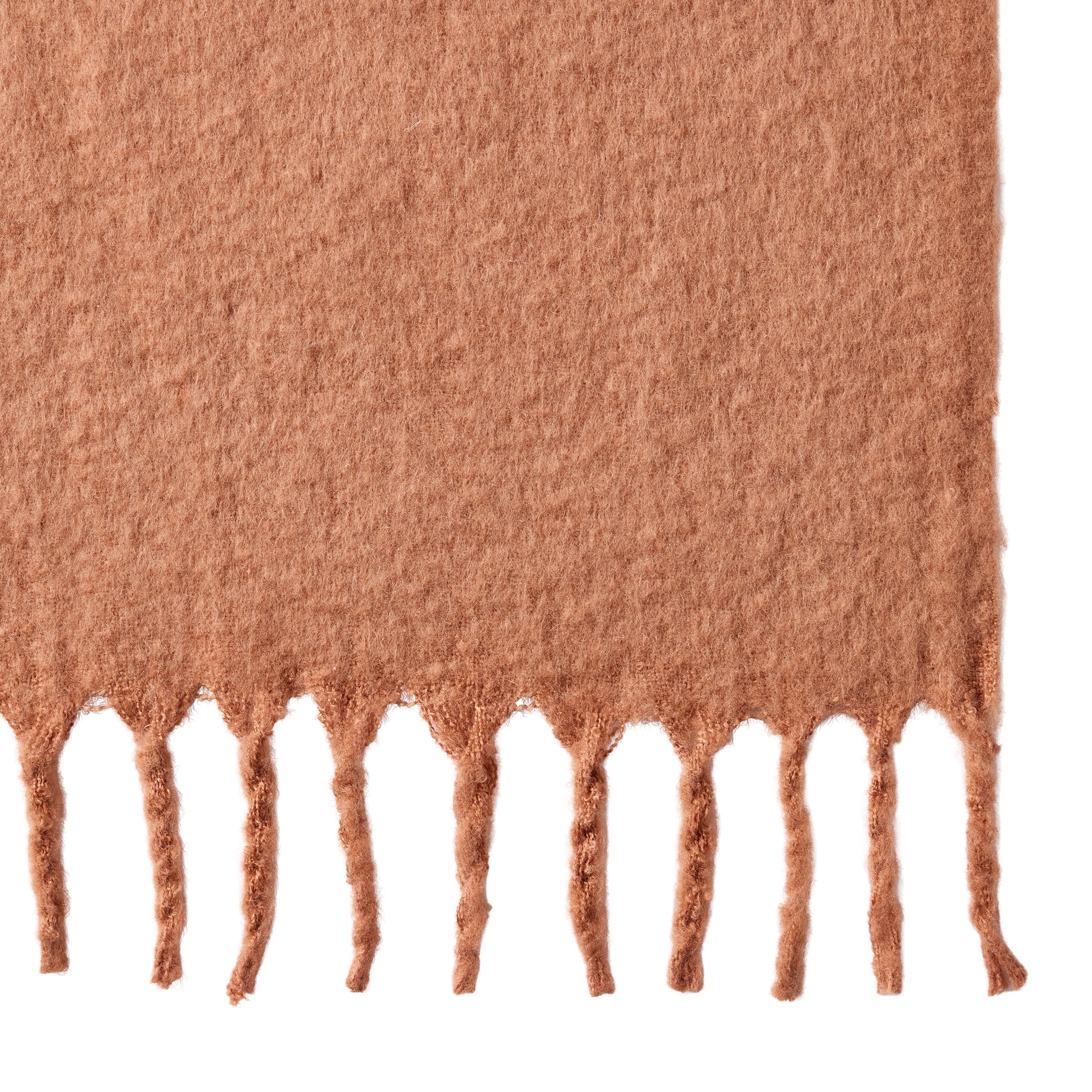 Reversible Sherpa Faux Mohair Cozy Couch Throw Blanket Terracotta Clay, 50x72" - Lightweight Plush Warm Blanket for All Seasons Detail