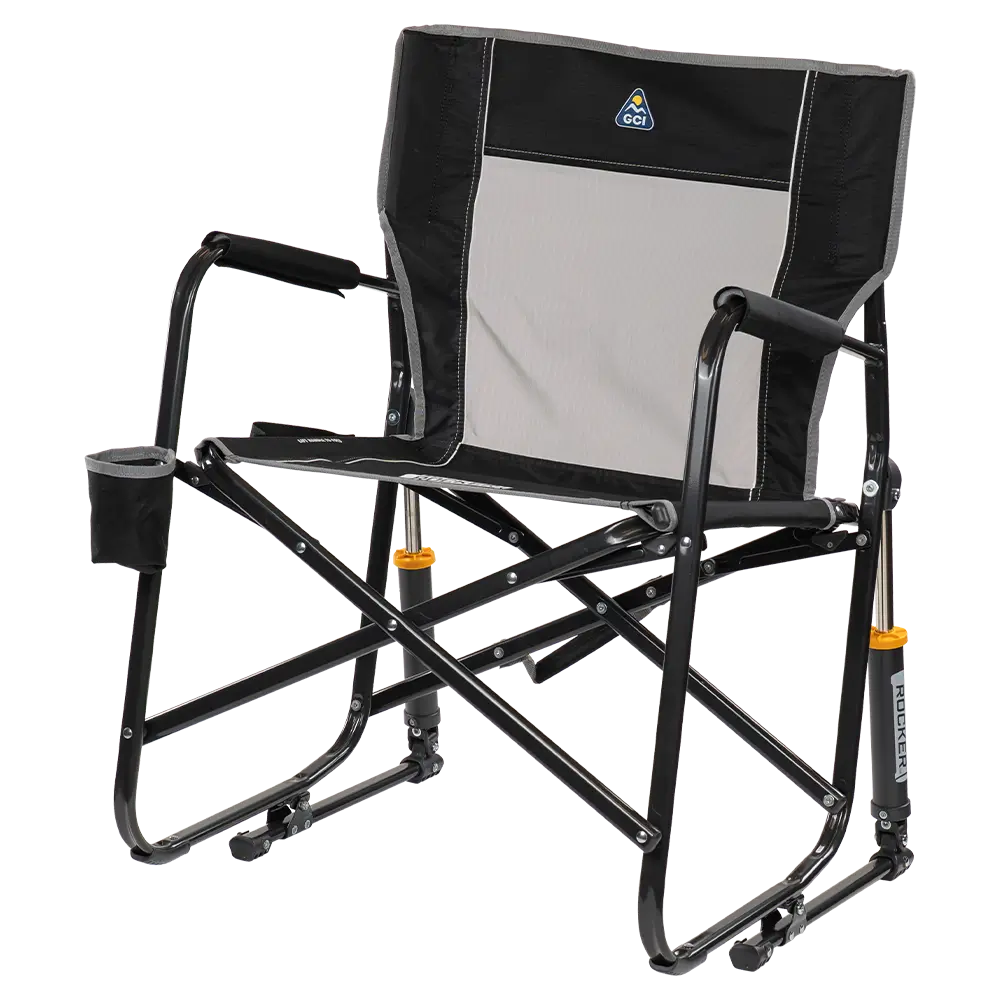 Premium All-Weather Freestyle Rocker - Choice 711 - Patented Spring-Action Rocking Chair for Camping Detail
