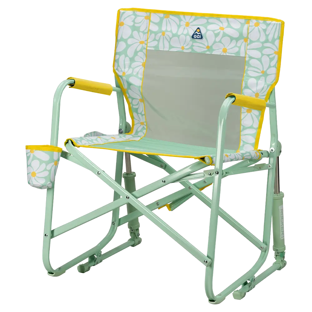 Premium All-Weather Freestyle Rocker - Choice 711 - Patented Spring-Action Rocking Chair for Camping Detail