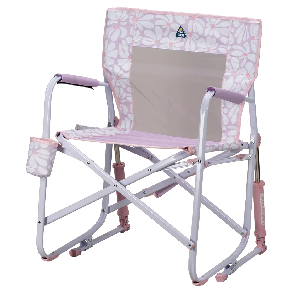 Premium All-Weather Freestyle Rocker - Choice 711 - Patented Spring-Action Rocking Chair for Camping Detail