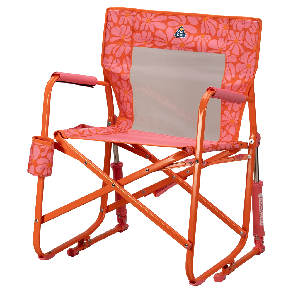 Premium All-Weather Freestyle Rocker - Choice 711 - Patented Spring-Action Rocking Chair for Camping Detail