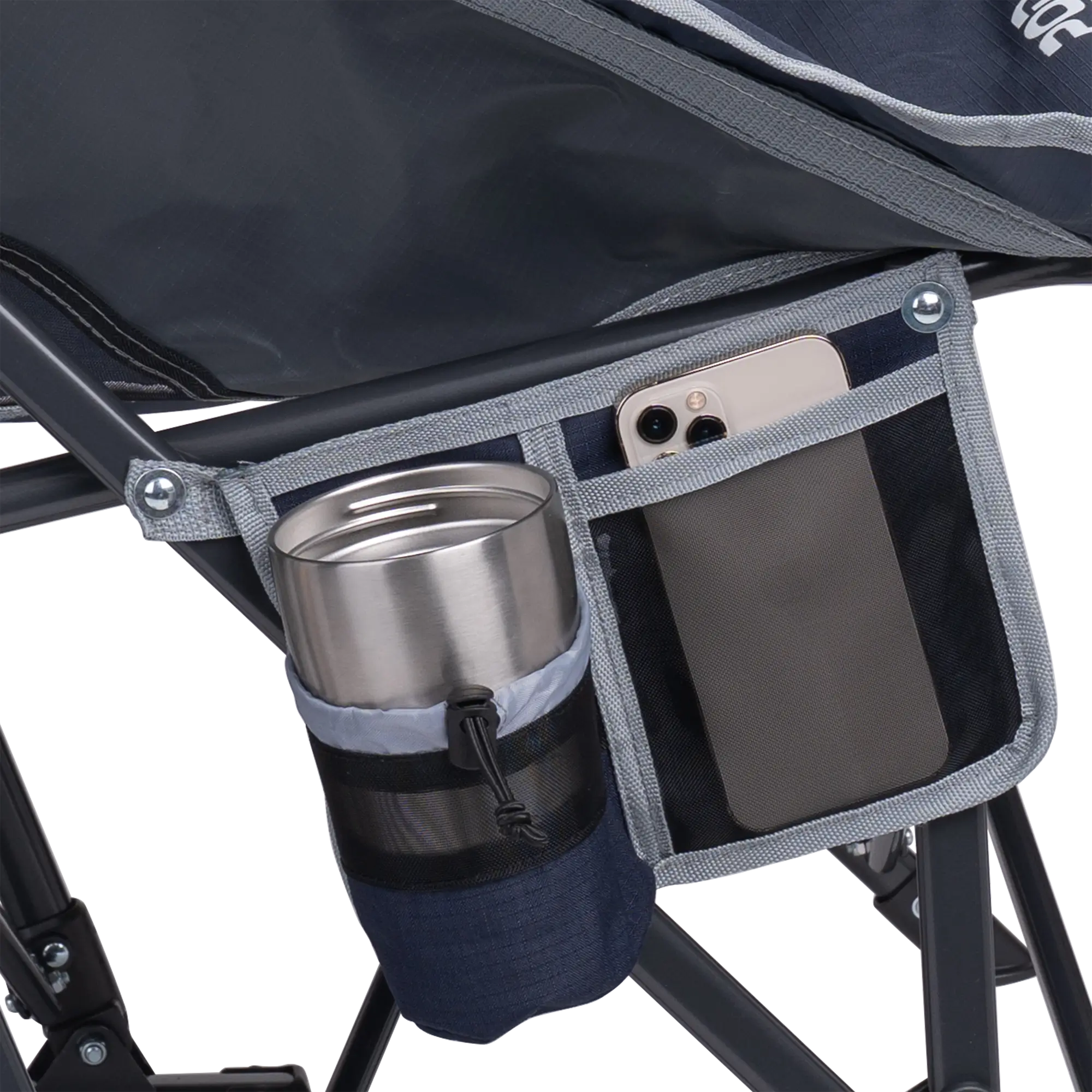 Patented Spring-Action Pod Rocker - Choice 933 - Freestyle Rocker Portable Outdoor Folding Chair Detail