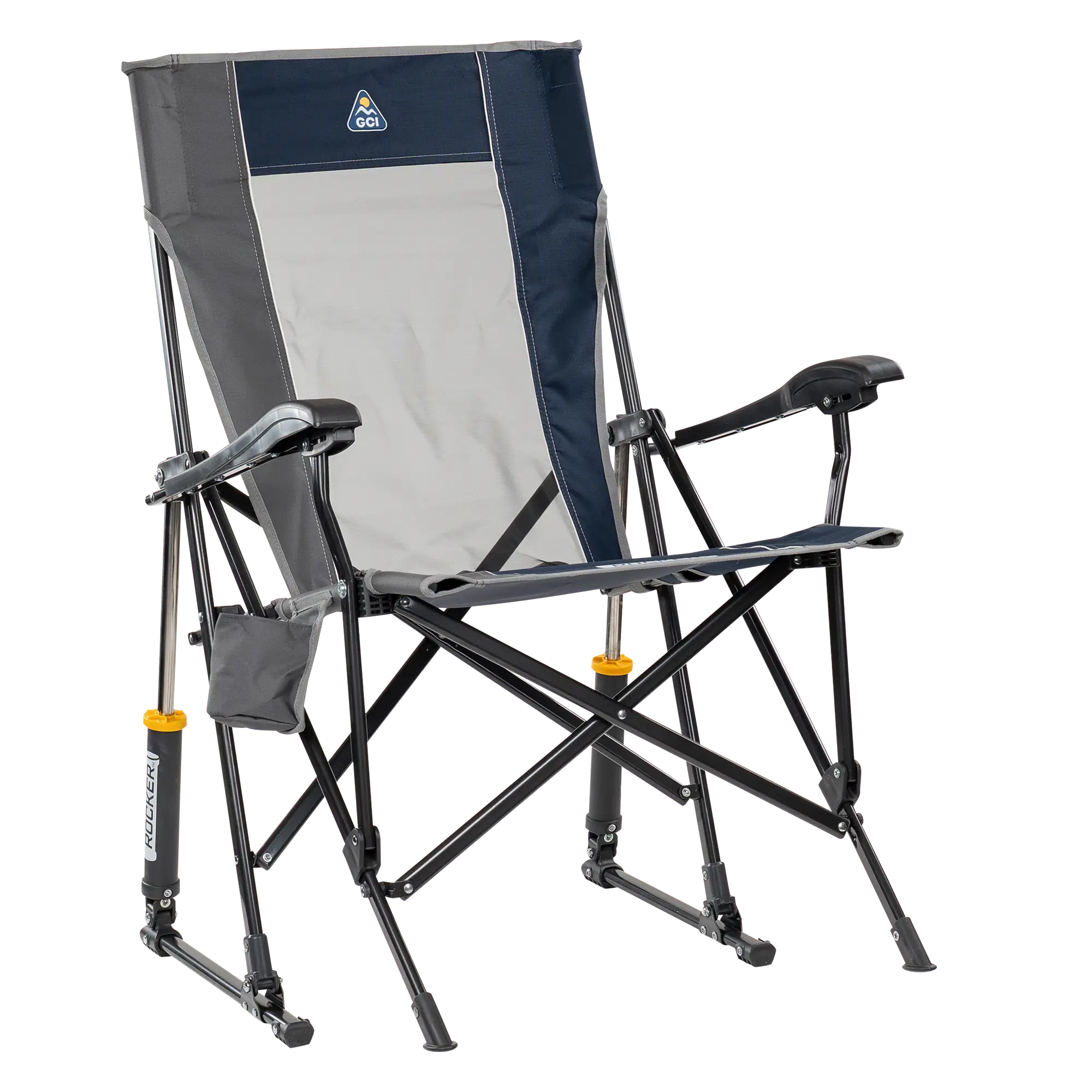 Luxury Camp RoadTrip Rocker - Choice 855 - RoadTrip Rocker Smooth Motion Camp Chair - Indigo