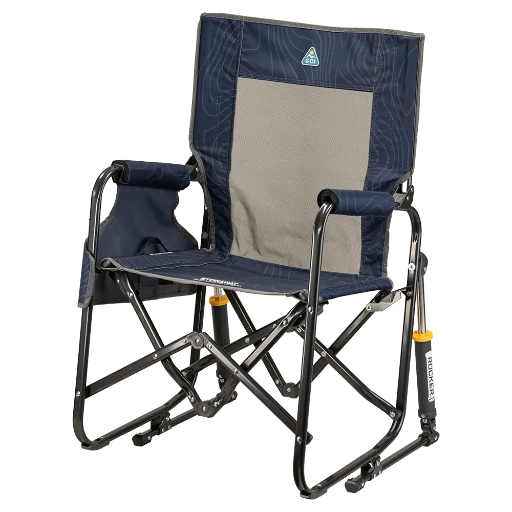 Heavy-Duty Freestyle Stowaway Rocker - Choice 794 - RoadTrip Rocker Smooth Motion Camp Chair Detail