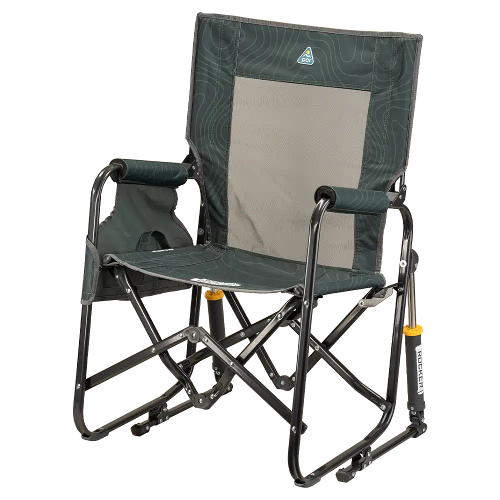 Heavy-Duty Freestyle Stowaway Rocker - Choice 794 - RoadTrip Rocker Smooth Motion Camp Chair Detail