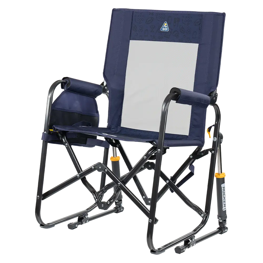 Heavy-Duty Freestyle Stowaway Rocker - Choice 794 - RoadTrip Rocker Smooth Motion Camp Chair Detail