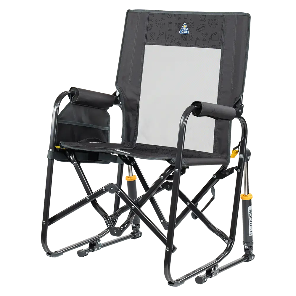 Heavy-Duty Freestyle Stowaway Rocker - Choice 794 - RoadTrip Rocker Smooth Motion Camp Chair Detail