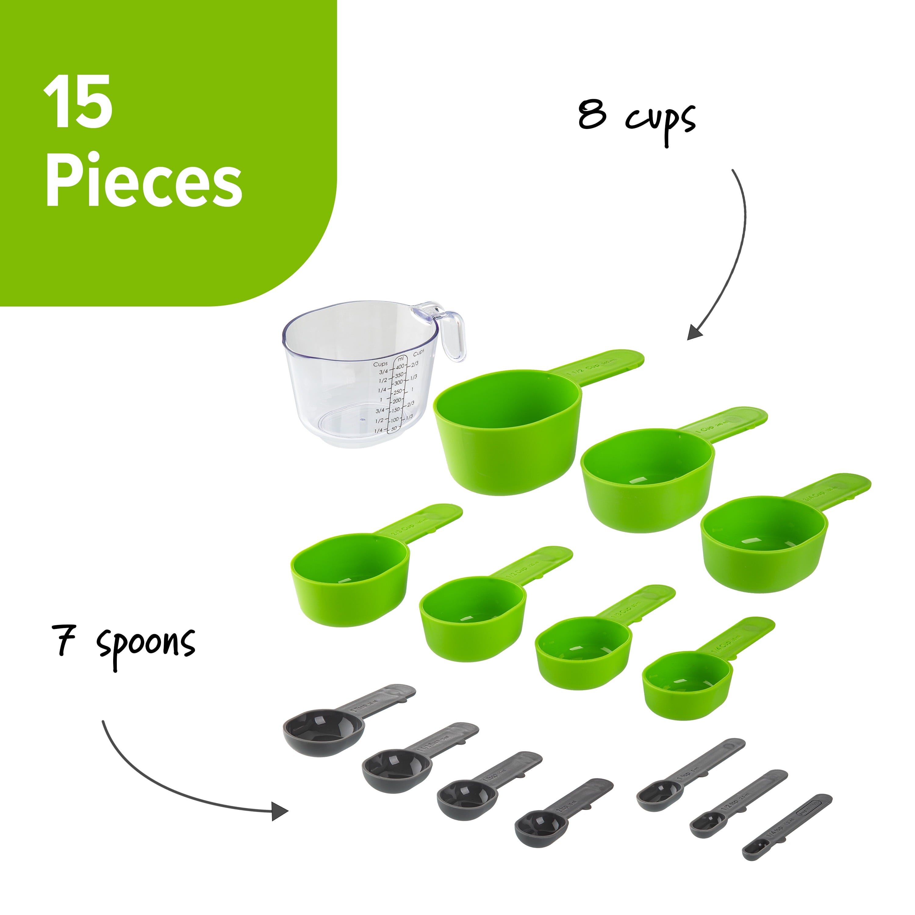 Multi-Functional 15 Piece Magnetic Measuring Set - Multi-Functional Manual Food Chopper & Slicer Detail