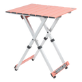 Multi-Functional Cook Compact Camp Table 20 - Choice 513 - Portable Camping Table with Heat-Resistant Countertop - Coral