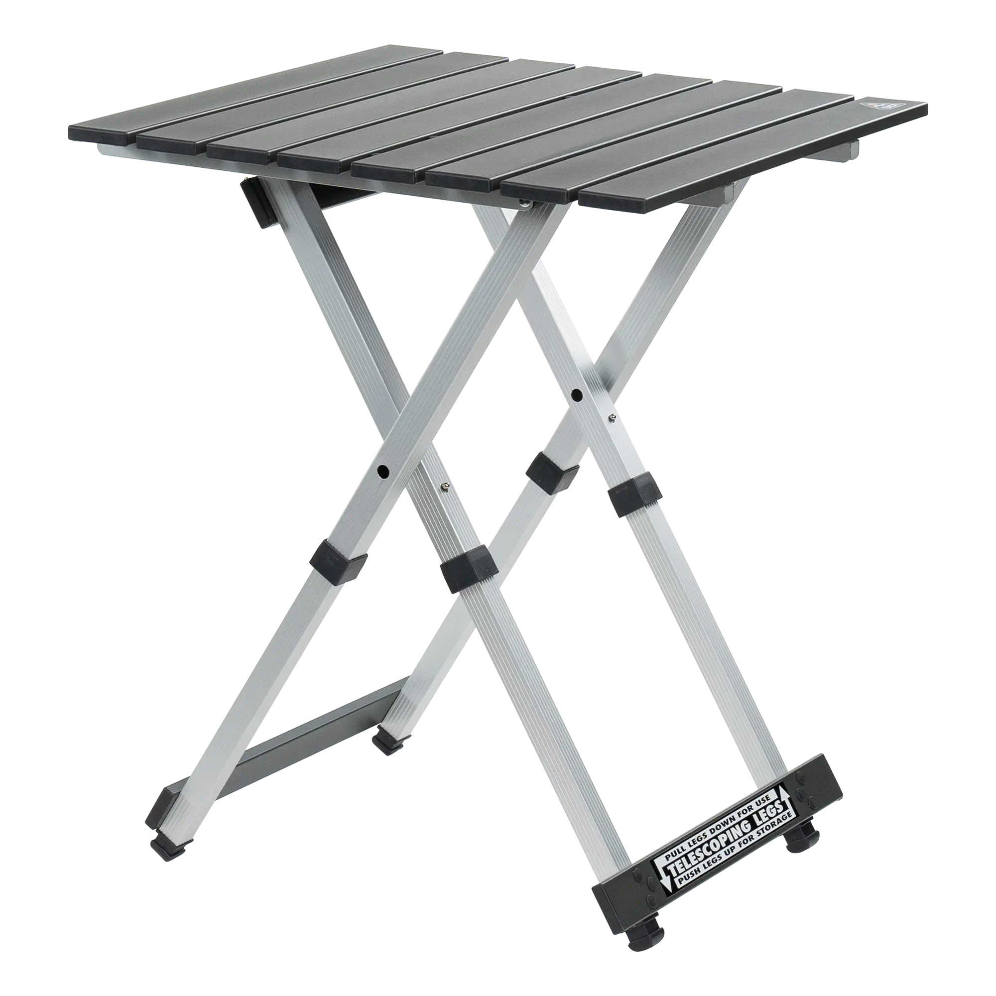 Multi-Functional Cook Compact Camp Table 20 - Choice 513 - Portable Camping Table with Heat-Resistant Countertop - Black Chrome