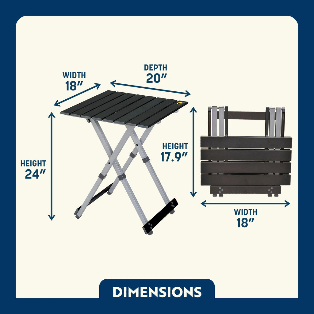 Multi-Functional Cook Compact Camp Table 20 - Choice 513 - Portable Camping Table with Heat-Resistant Countertop Detail