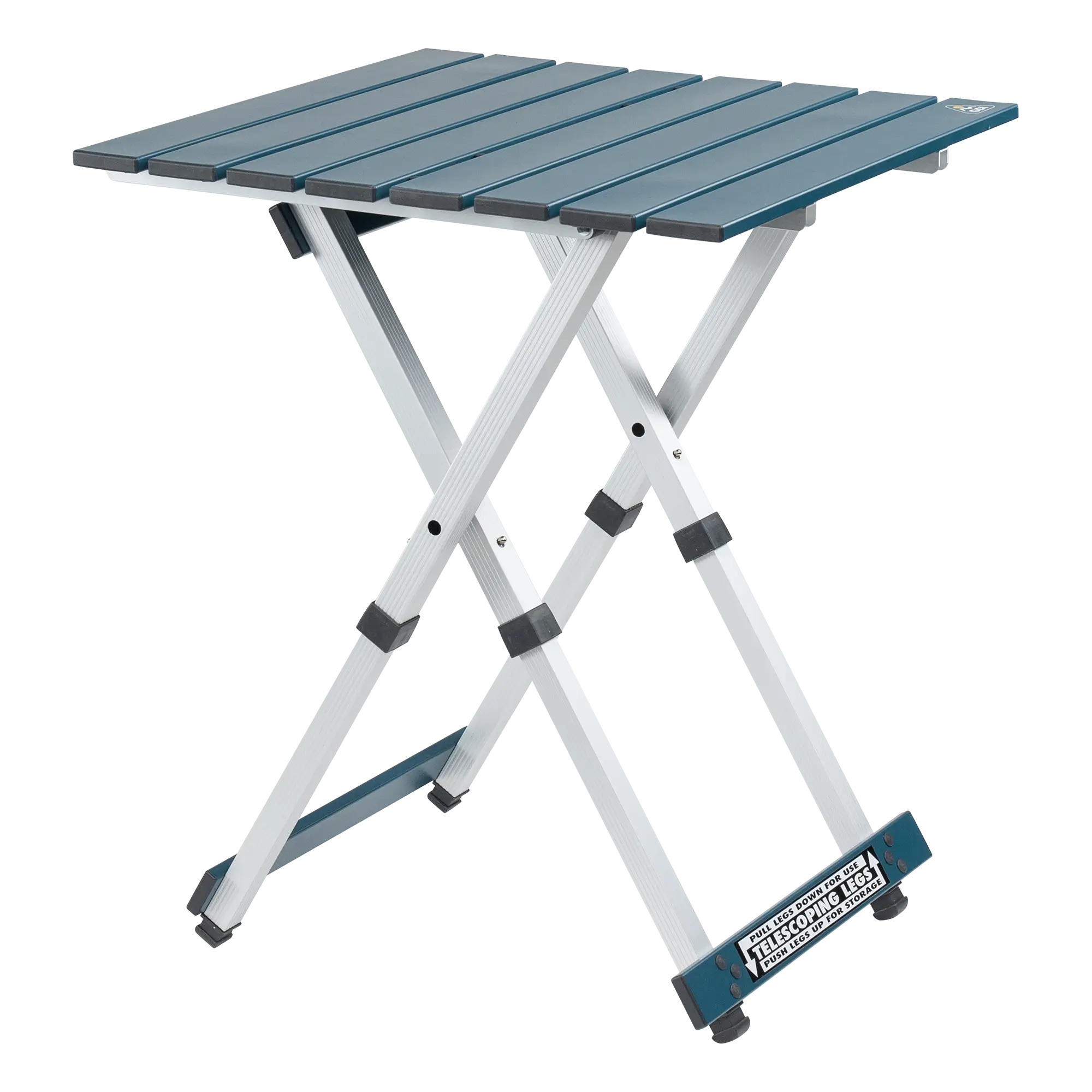 Multi-Functional Cook Compact Camp Table 20 - Choice 513 - Portable Camping Table with Heat-Resistant Countertop - Teal