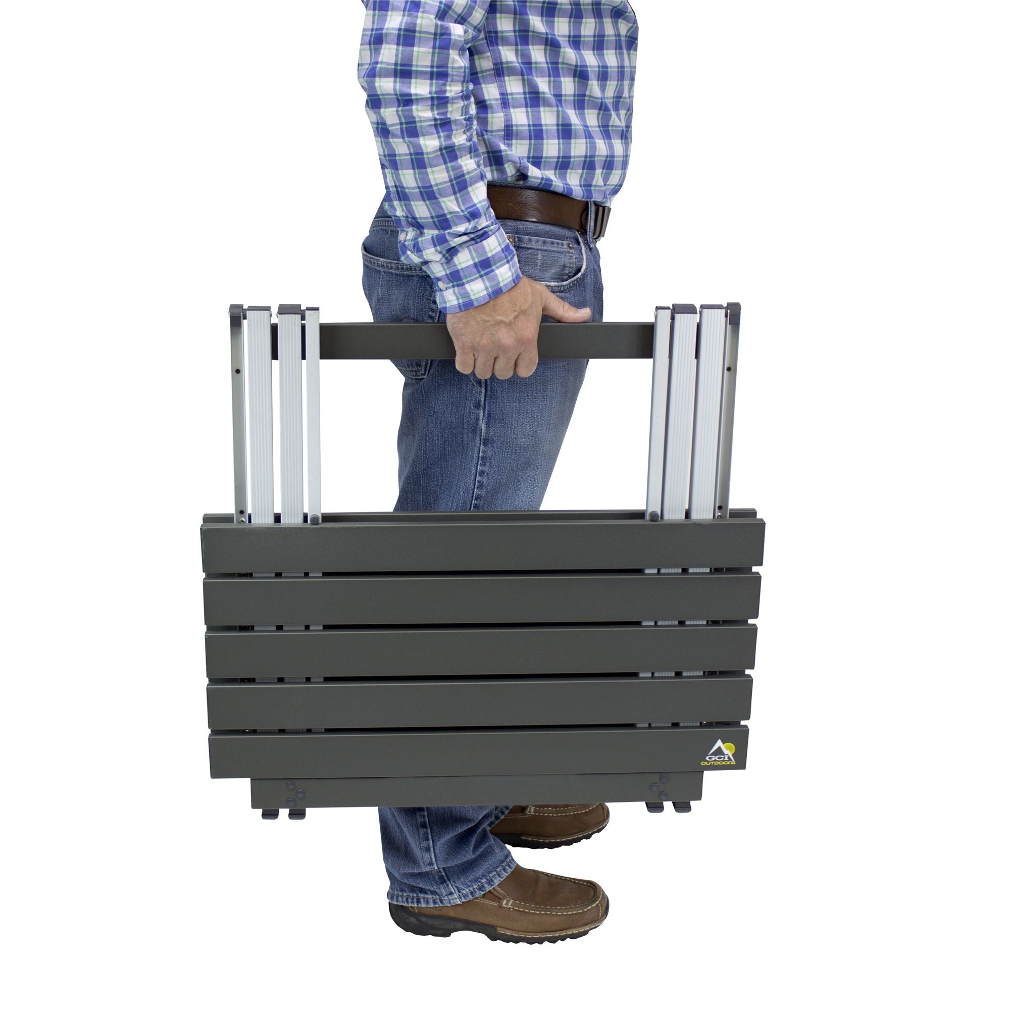 Portable Staging Compact Camp Table 25 - Choice 214 - Portable Camping Table with Heat-Resistant Countertop Detail