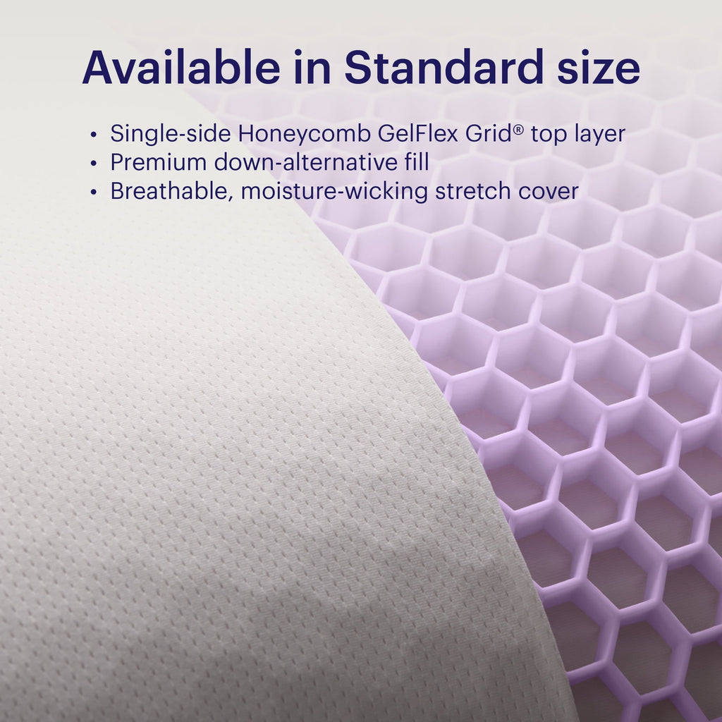 Fluffy Shredded GridCloud Pillow, Honeycomb Gelflex Top Layer, Hypoallergenic, Down - Alternative - Ergonomic Memory Foam Pillow for Neck Pain Support Detail
