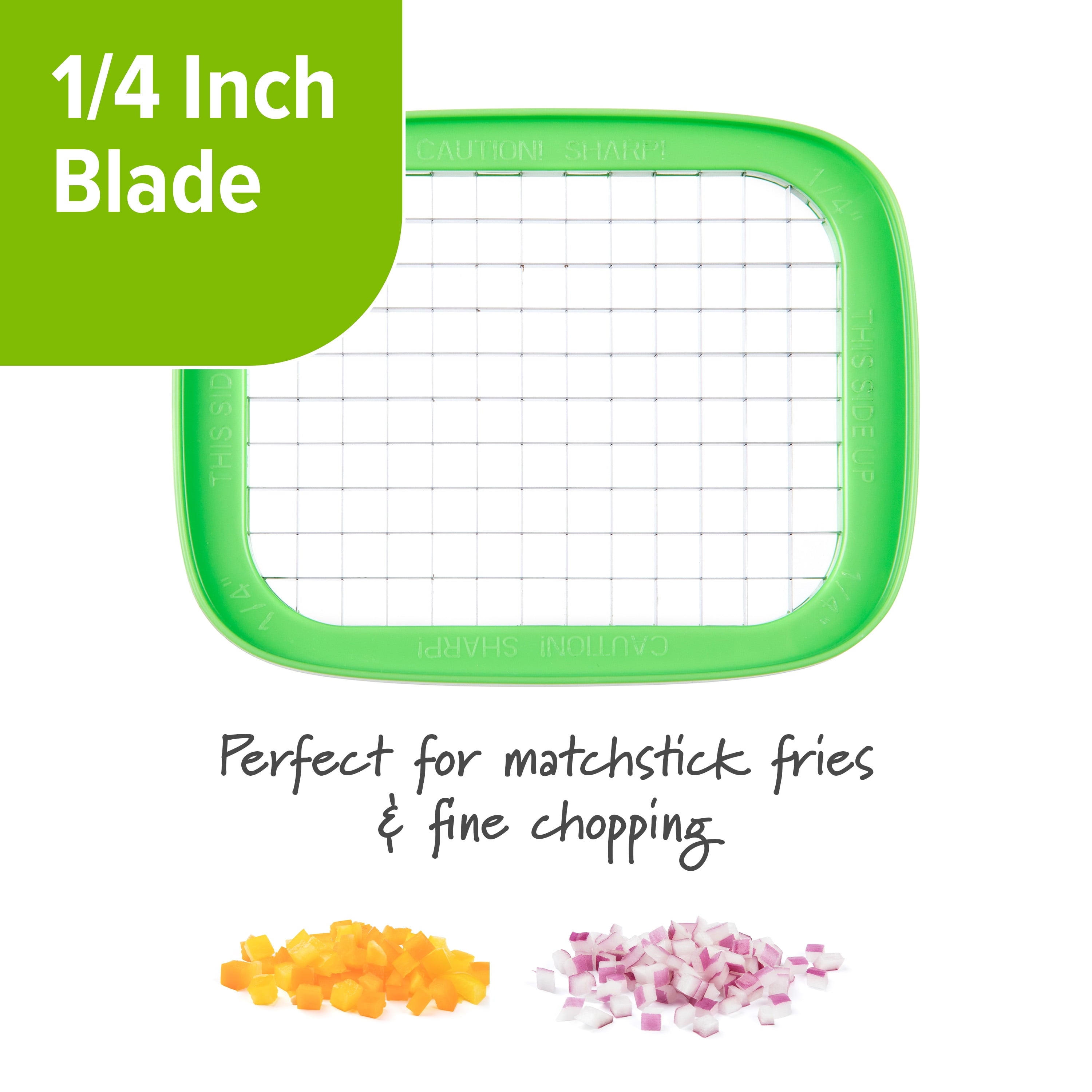 Premium Kitchen 3-in-1 Deluxe French Fry Cutter - Multi-Functional Manual Food Chopper & Slicer Detail