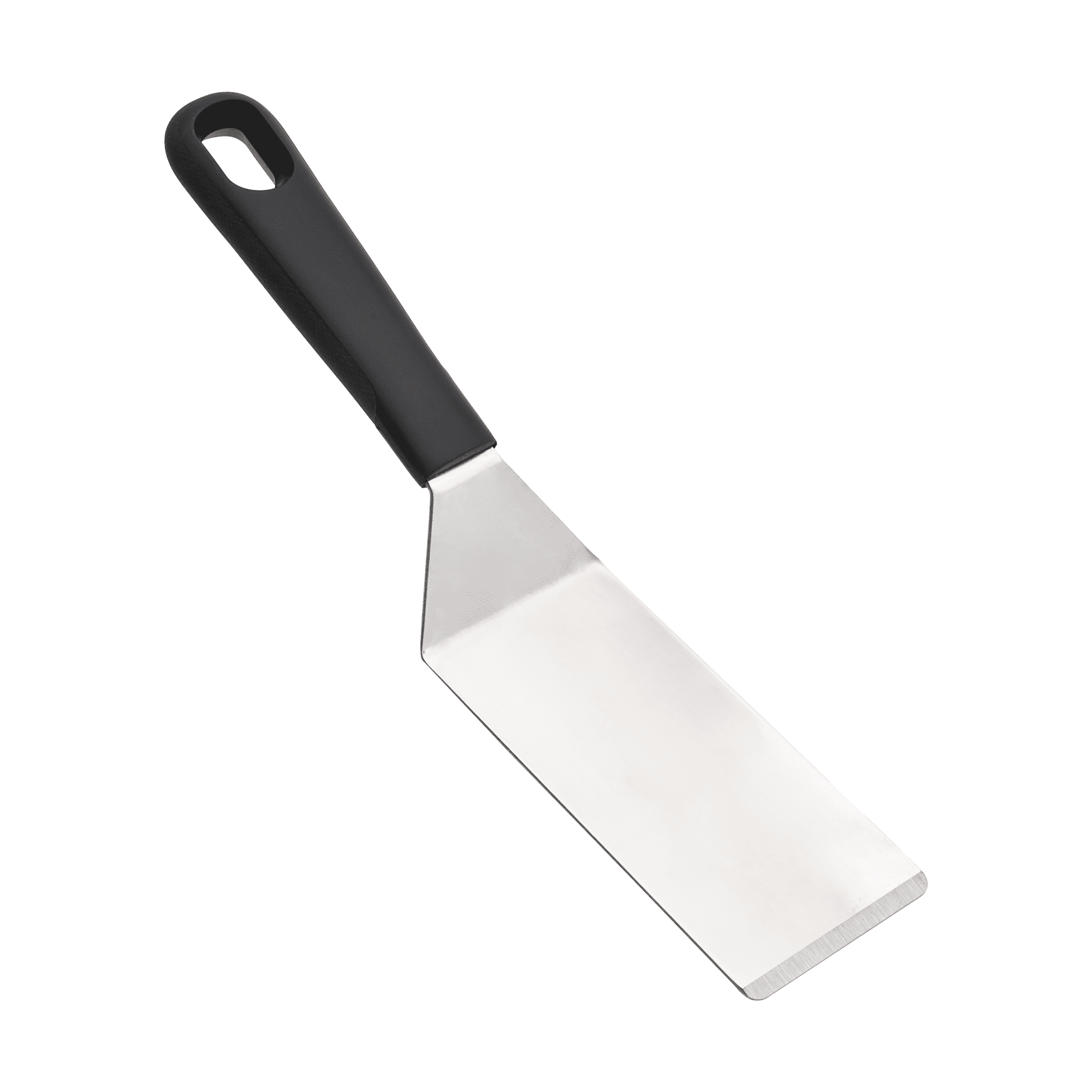 Chef-Quality Stainless Steel Mini Dessert Spatula with Softgrip Handle for Serving Pancakes or Desserts - High-Precision Culinary Tool for Baking & Cooking Detail