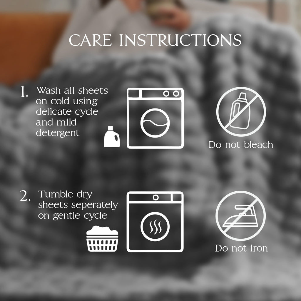 Decorative Knitted Serenade Gray Textured Faux Fur Throw Blanket, 50 x 70 - Super Soft Reversible Sherpa Flannel Blanket Detail