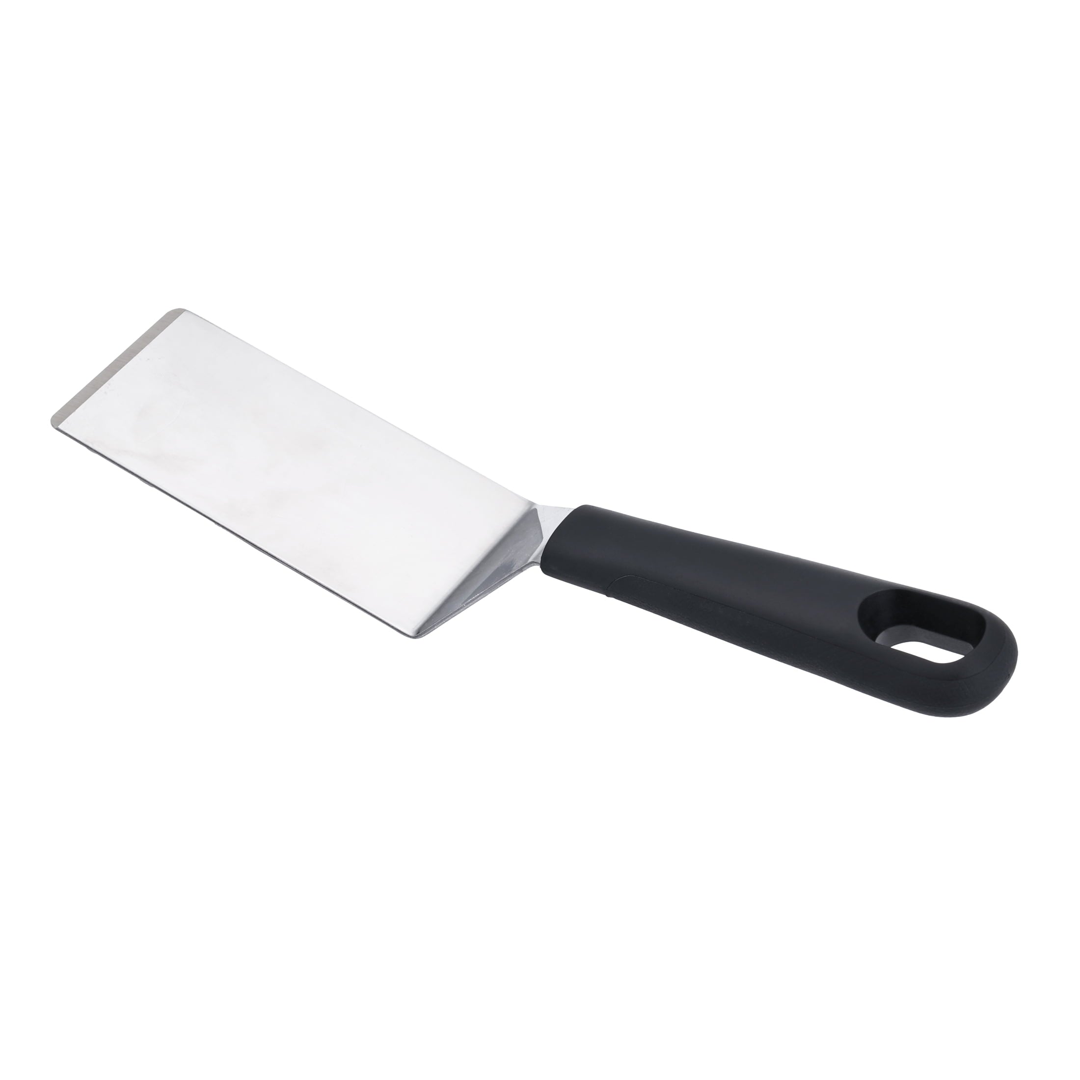 Chef-Quality Stainless Steel Mini Dessert Spatula with Softgrip Handle for Serving Pancakes or Desserts - High-Precision Culinary Tool for Baking & Cooking Detail
